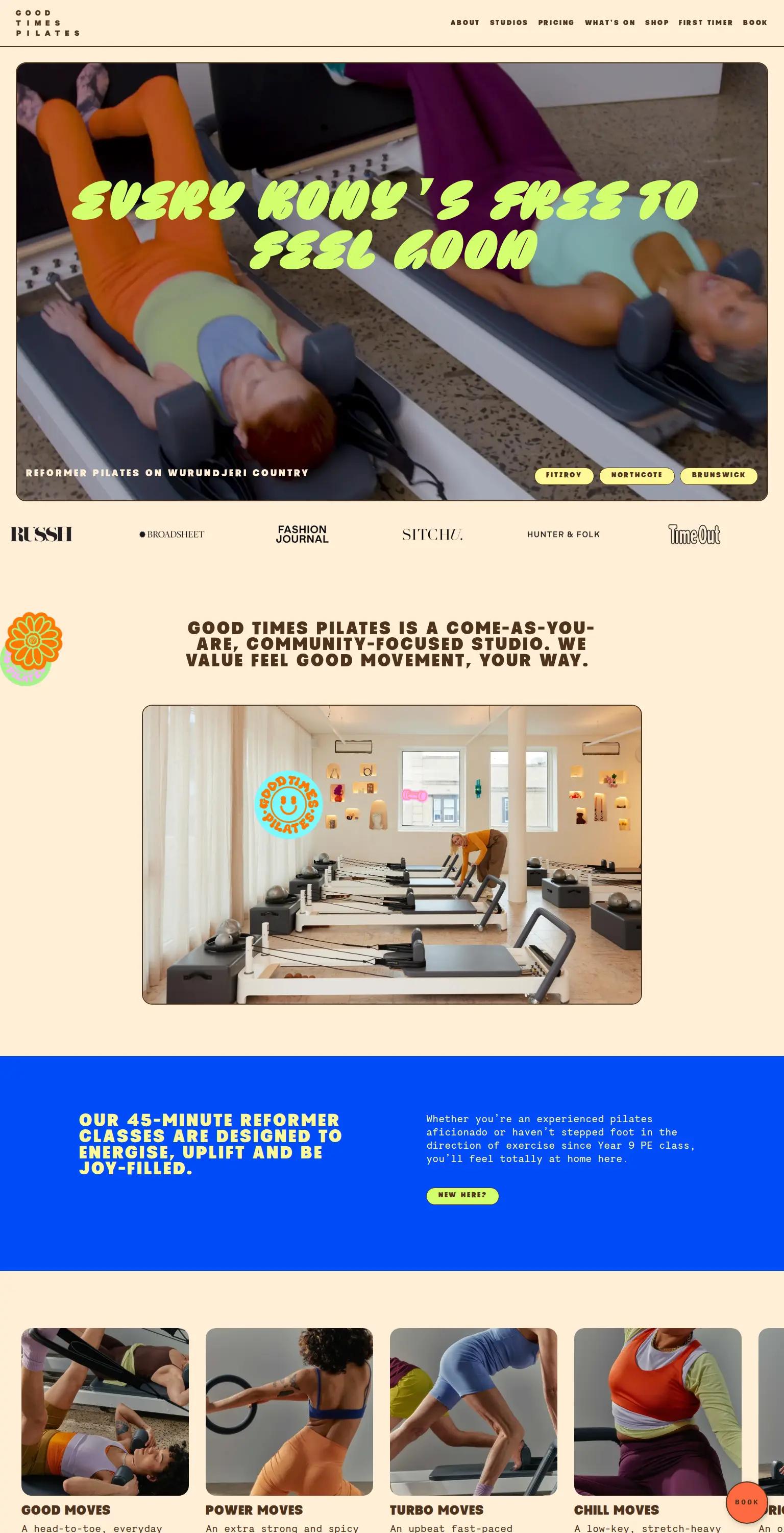 Good Times Pilates screenshot