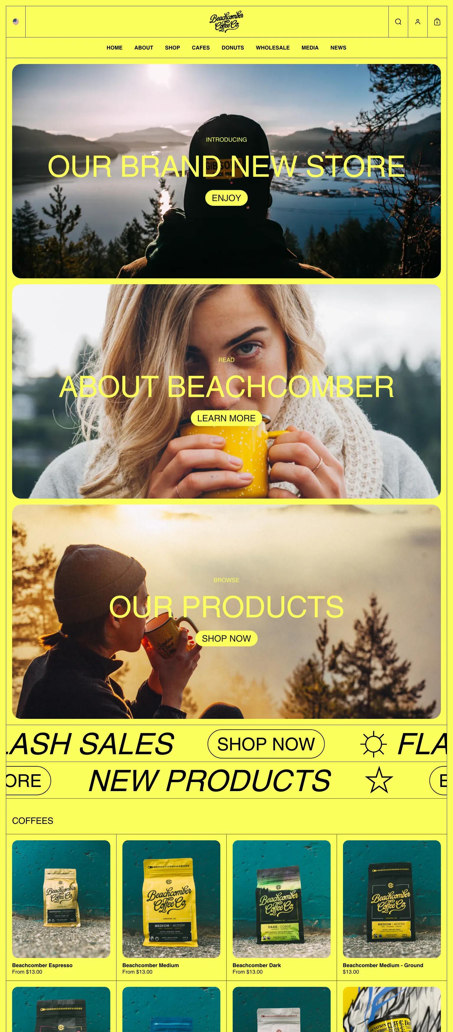 Beachcomber Coffee screenshot