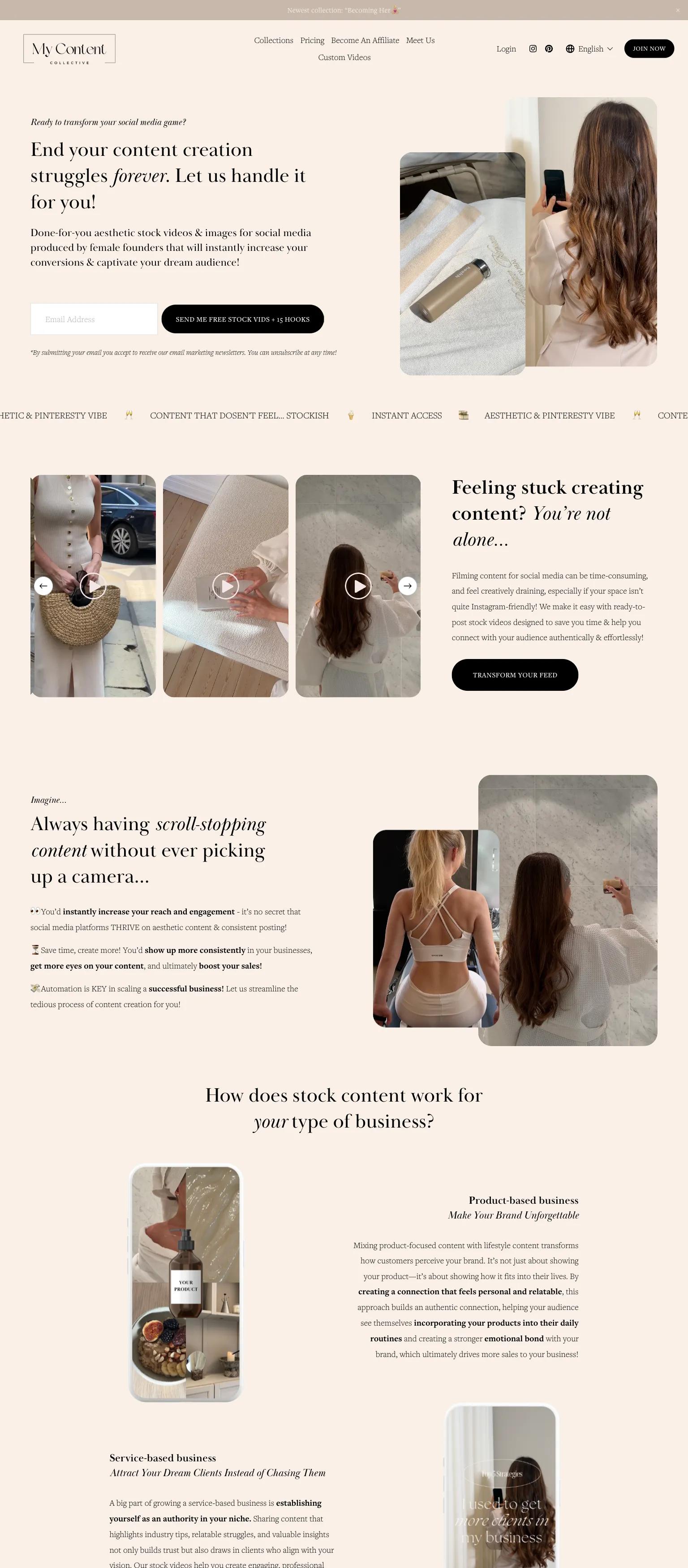 My Content Collective screenshot