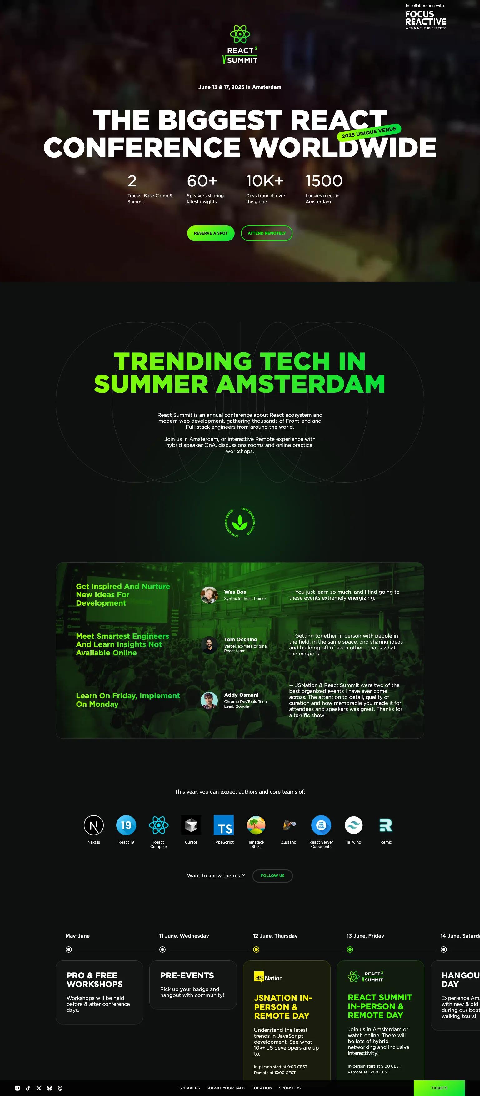 React Summit screenshot