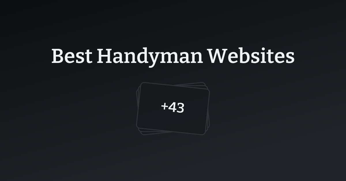 Best Handyman Websites with count