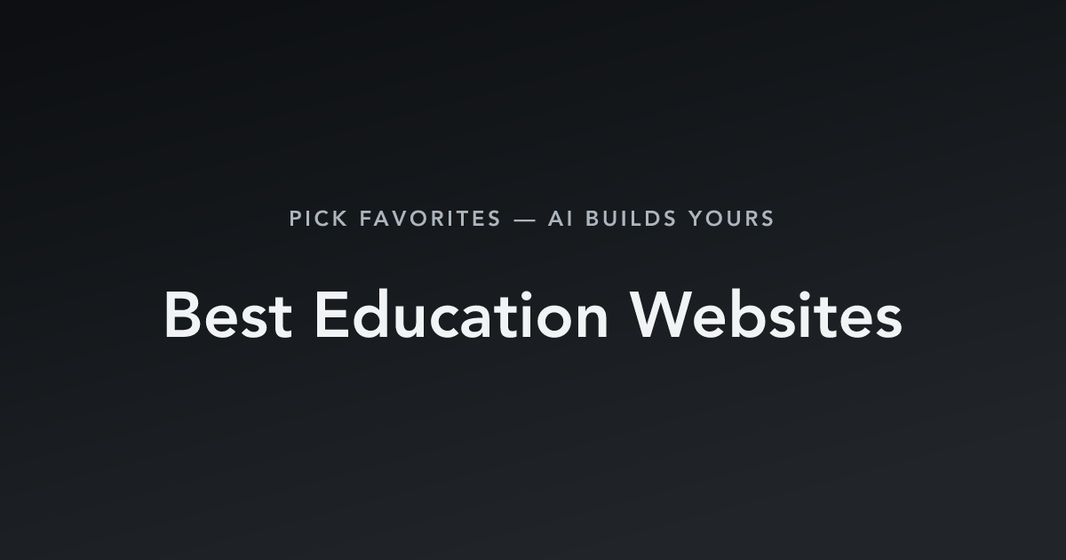 Best Education Websites with count