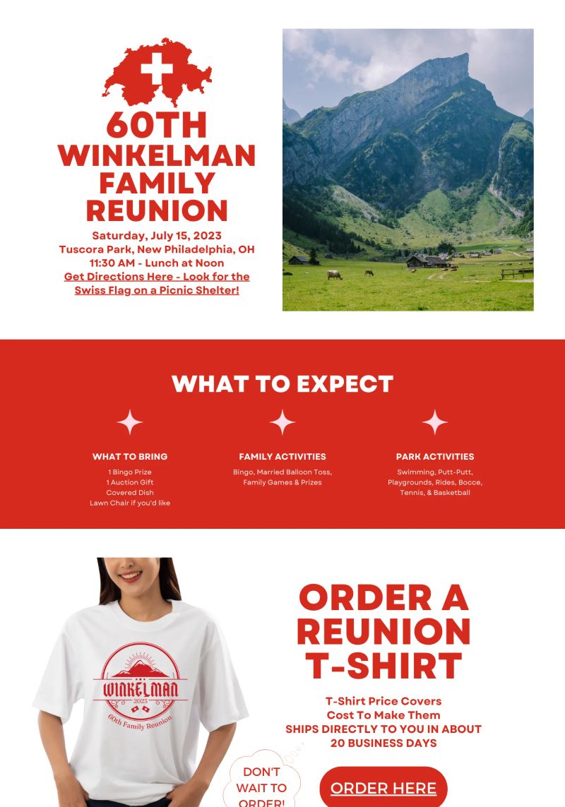 Winkelman Family Reunion screenshot