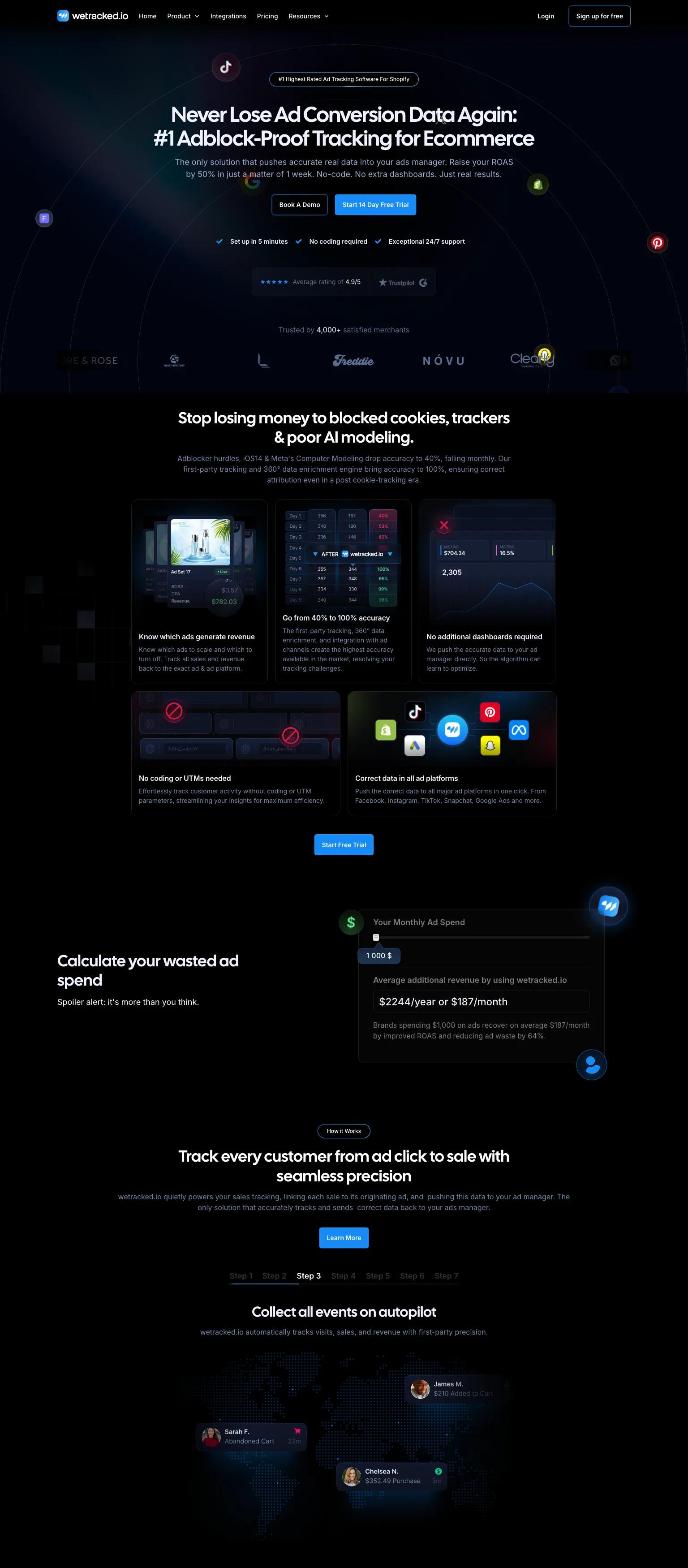 WeTracked screenshot