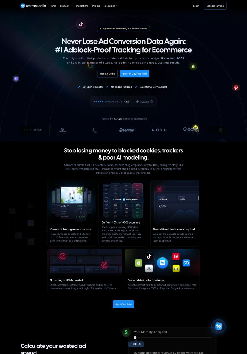 WeTracked screenshot