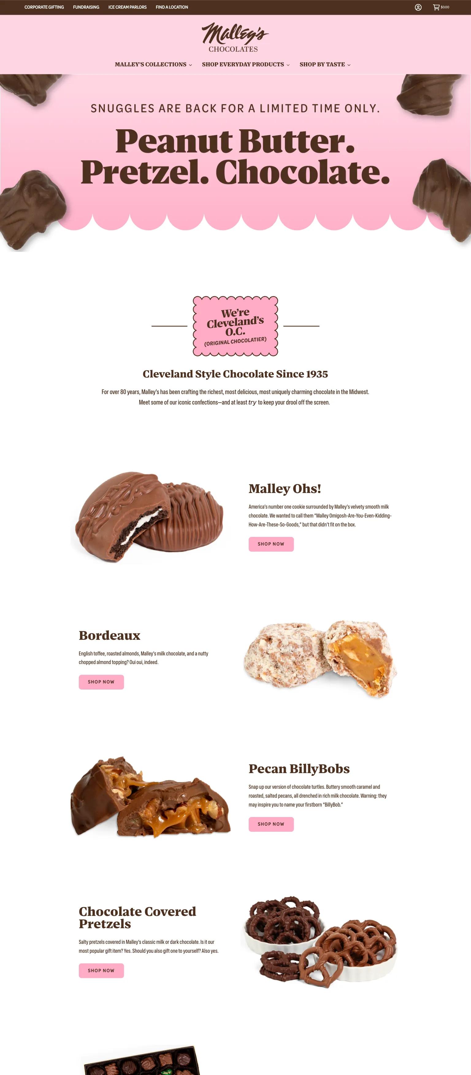 Malley's Chocolates screenshot