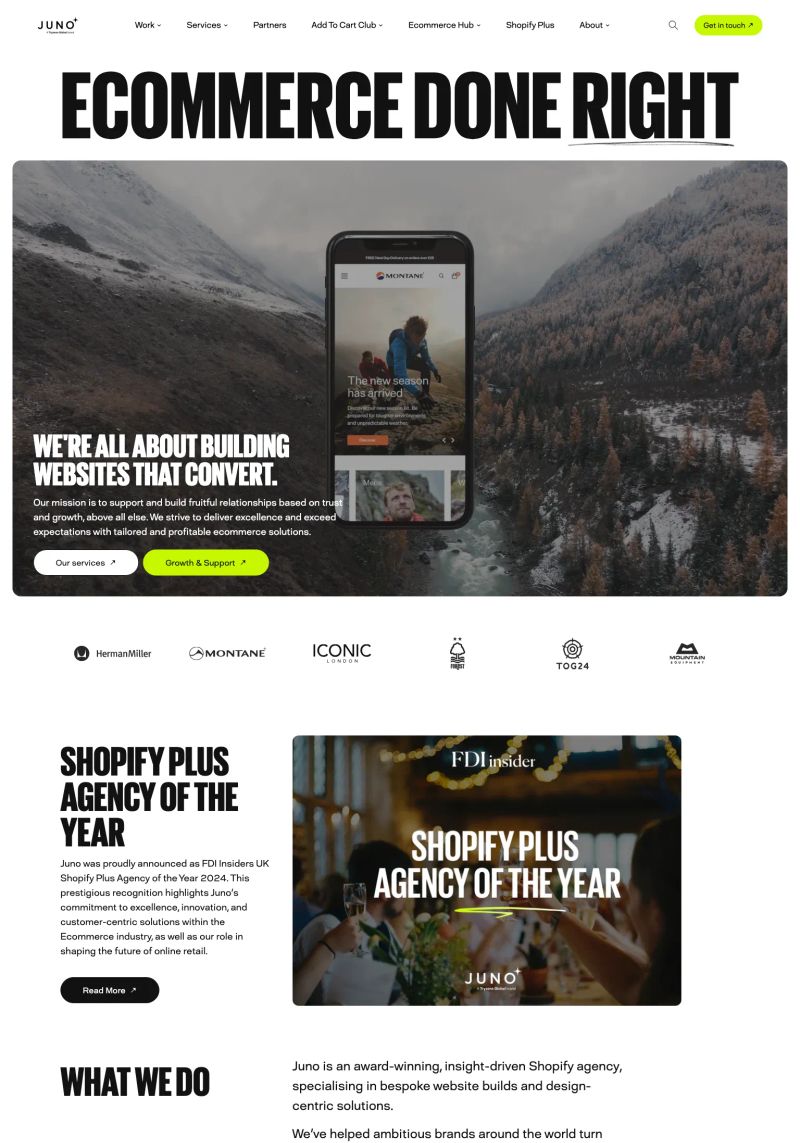 Juno Ecommerce screenshot