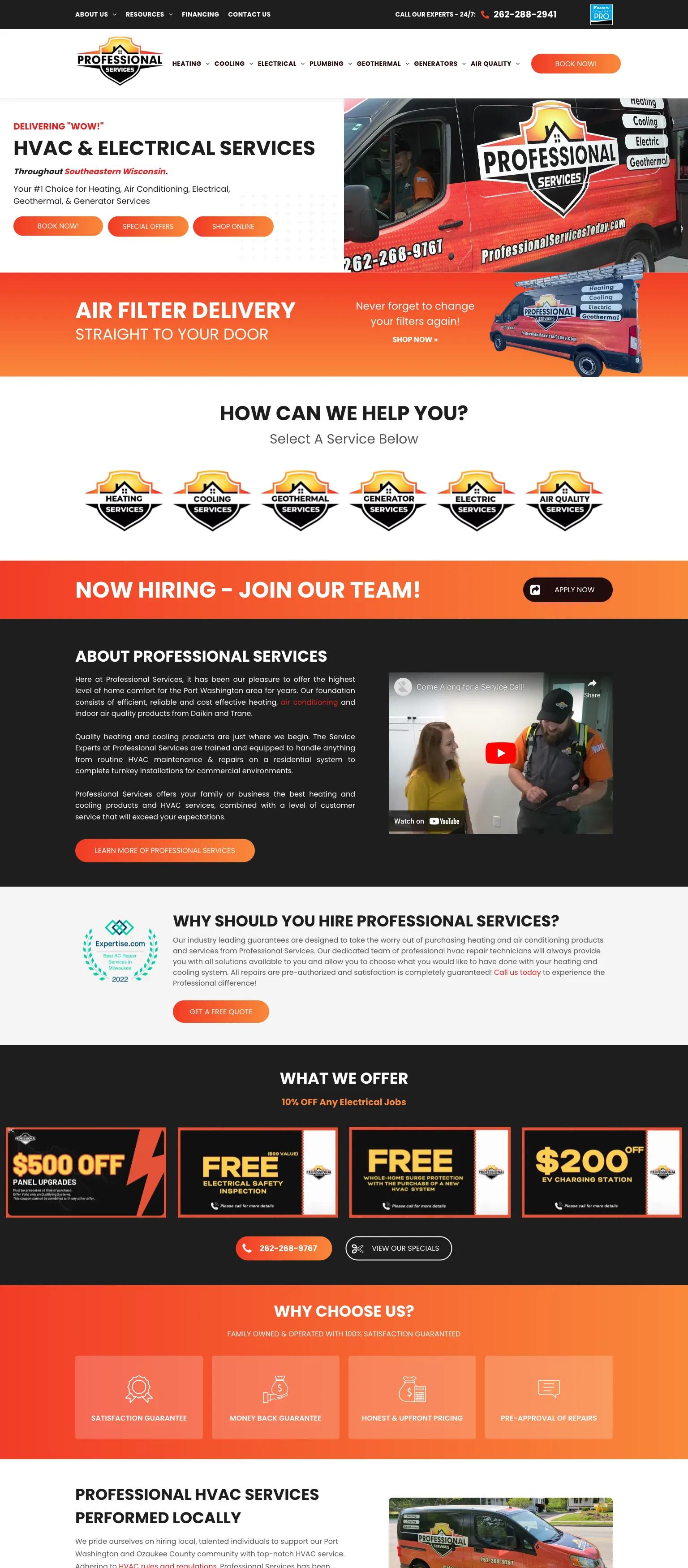 Professional Services screenshot