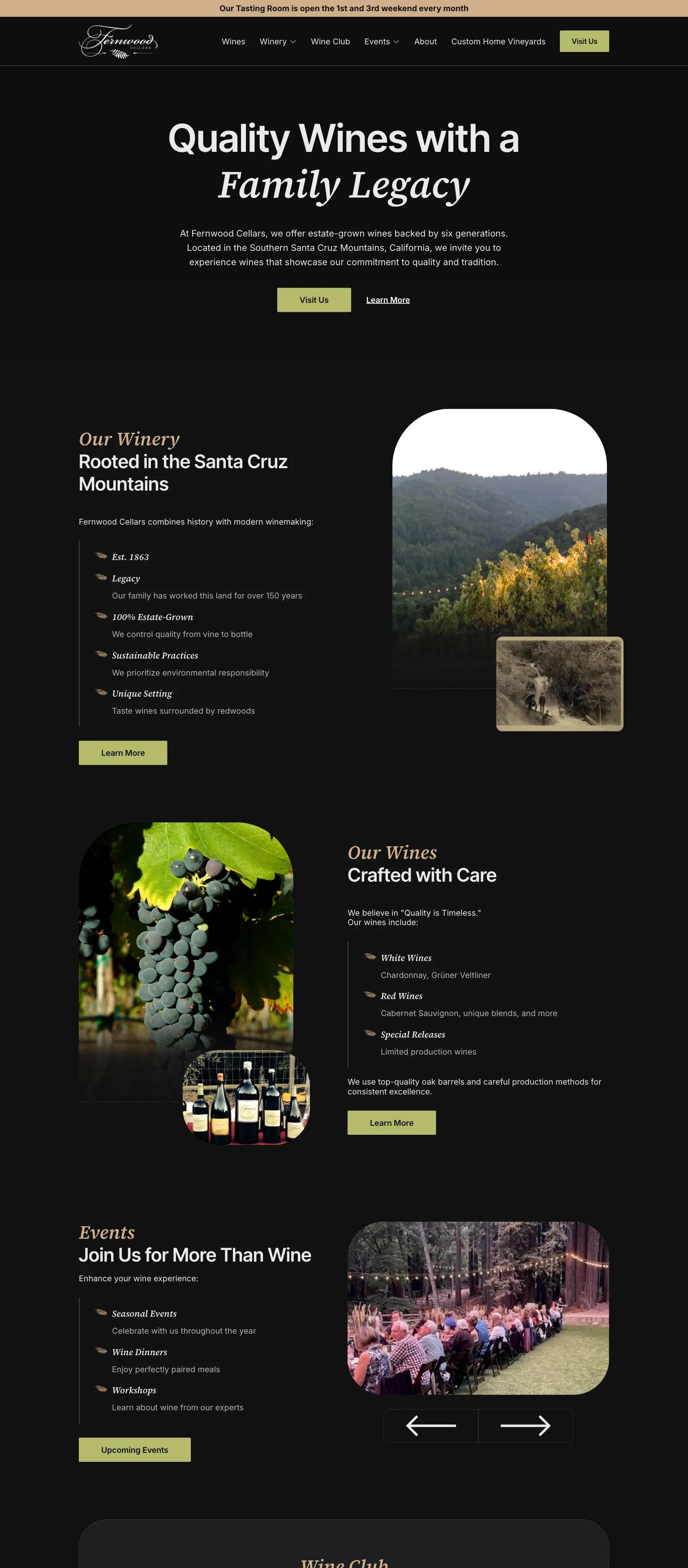 Fernwood Cellars screenshot