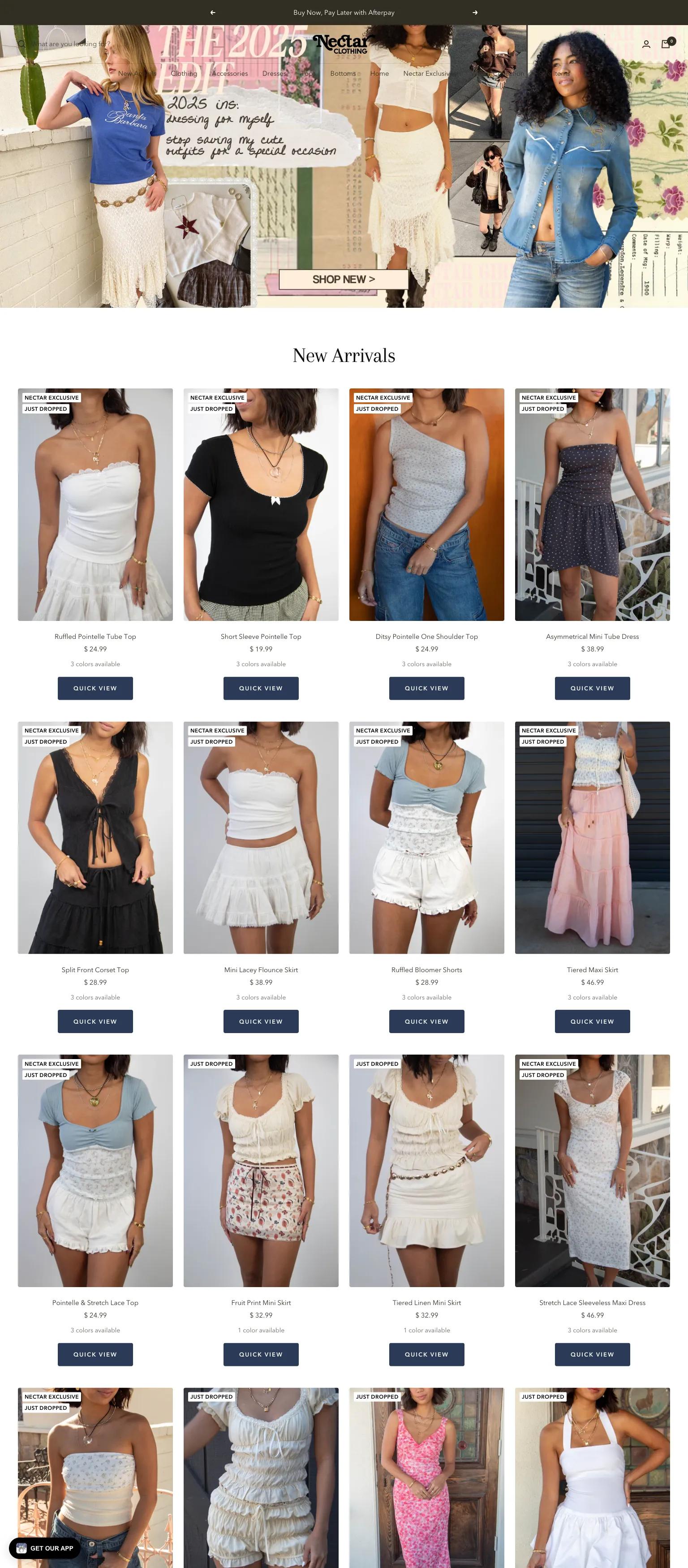 Nectar Clothing screenshot