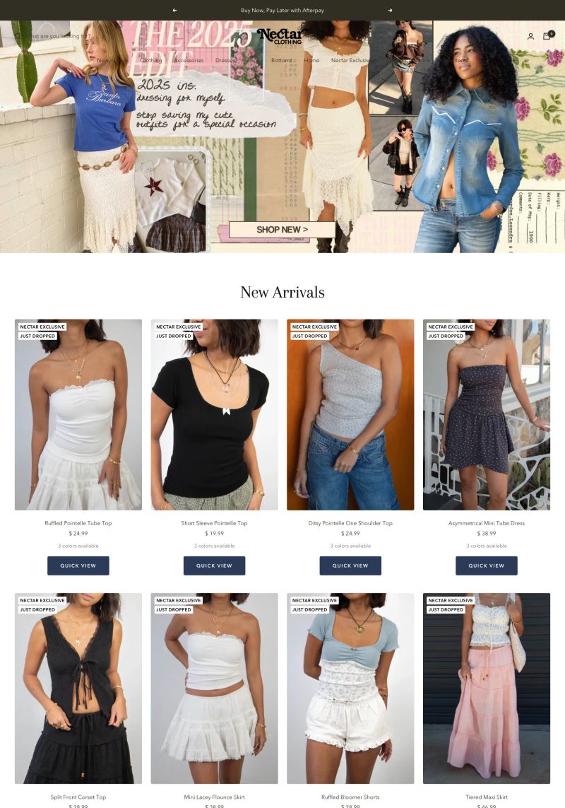 Nectar Clothing screenshot
