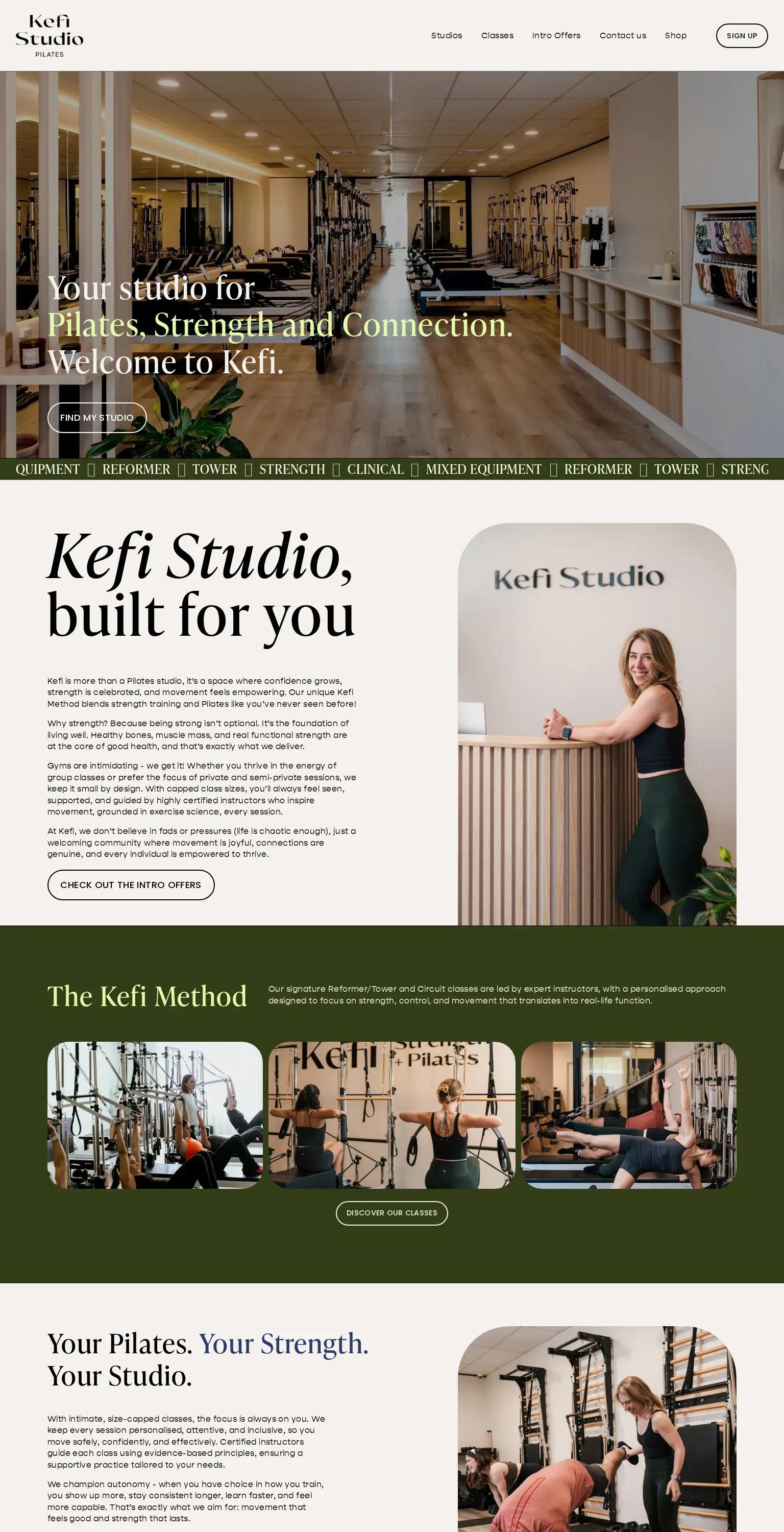 Kefi Studio Pilates screenshot
