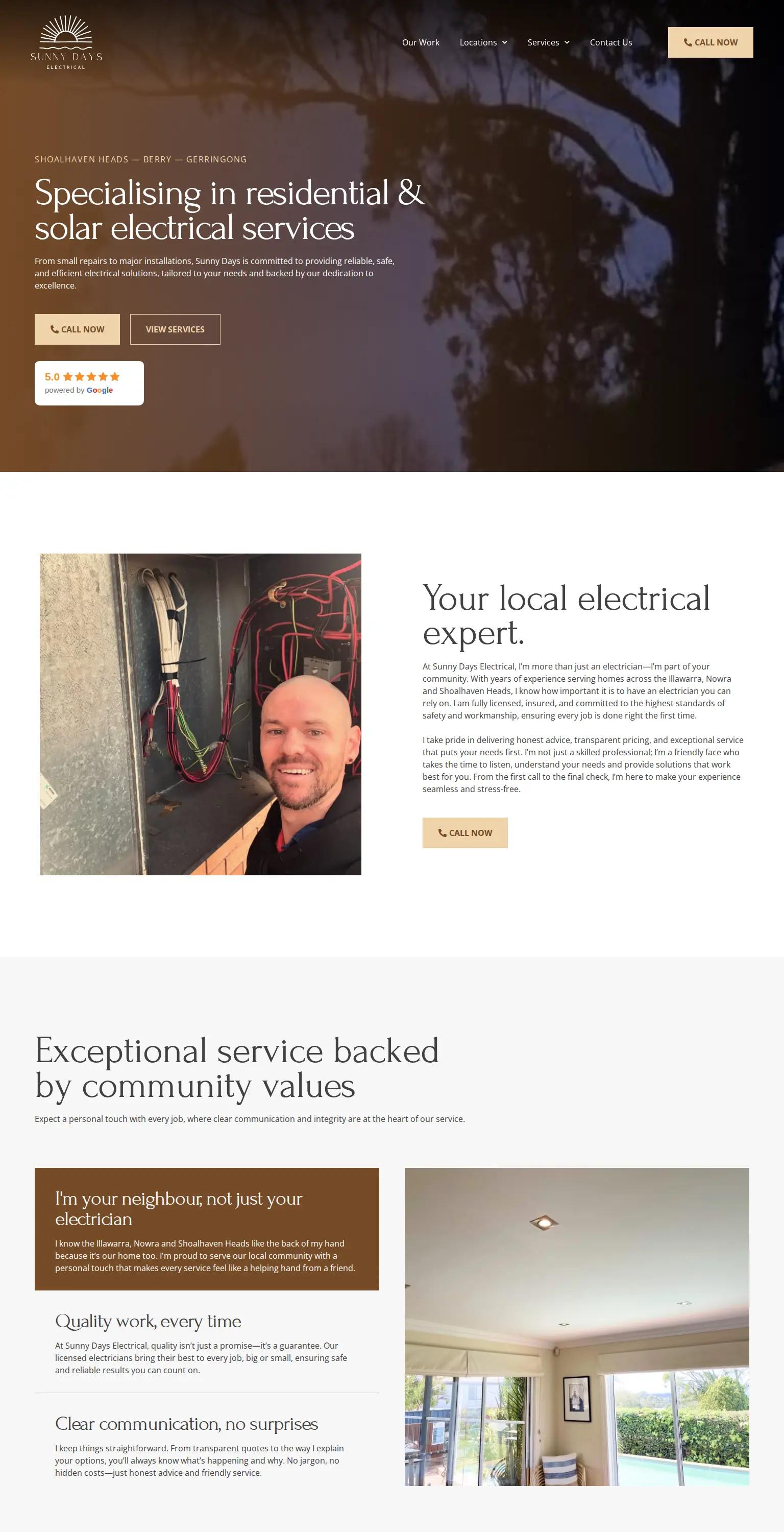 Sunny Days Electrical screenshot