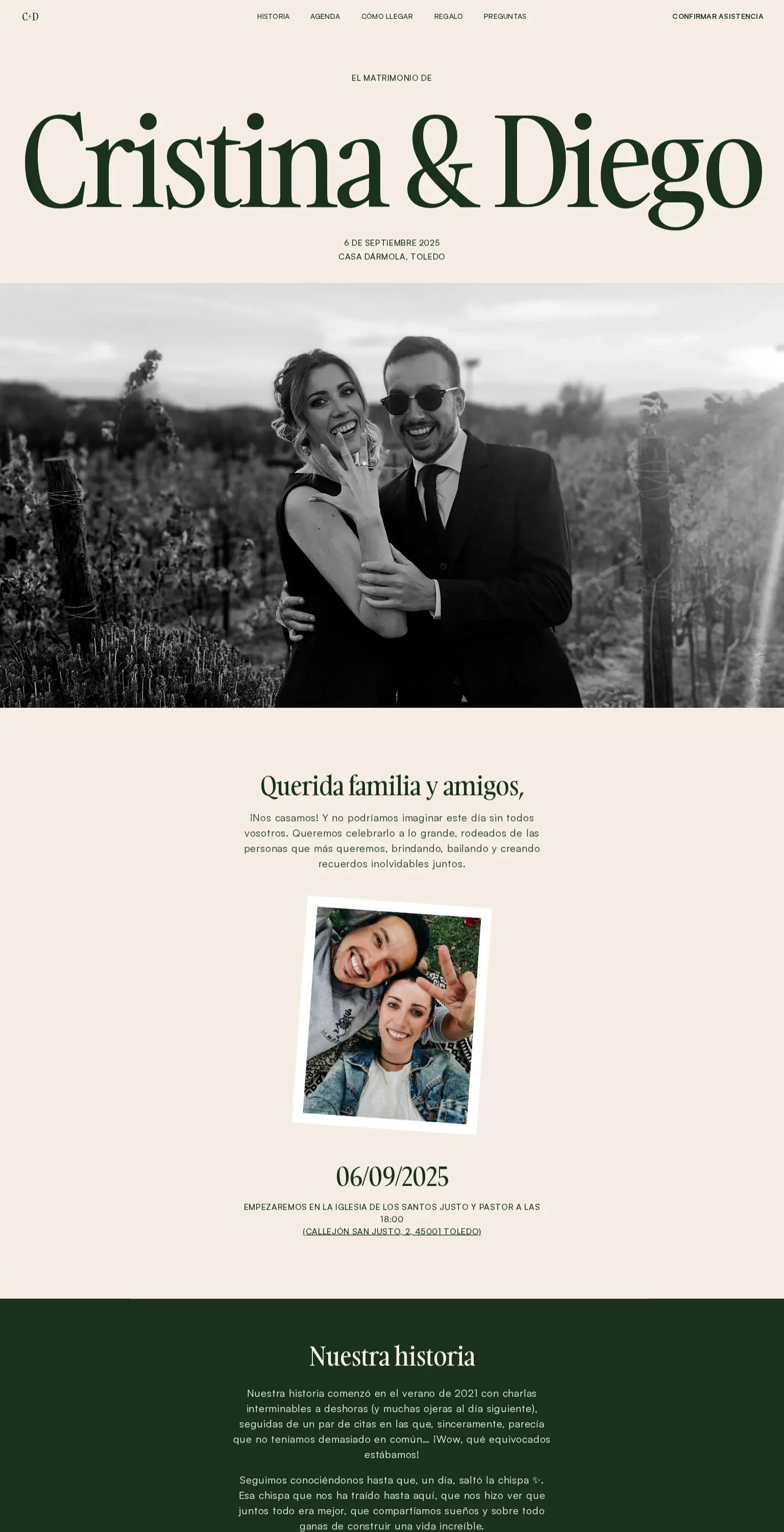 Cristina y Diego screenshot