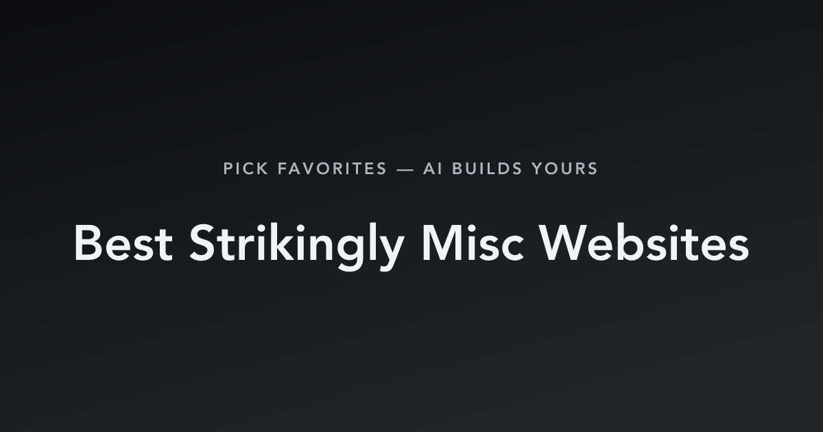 Best Strikingly Misc Websites with count