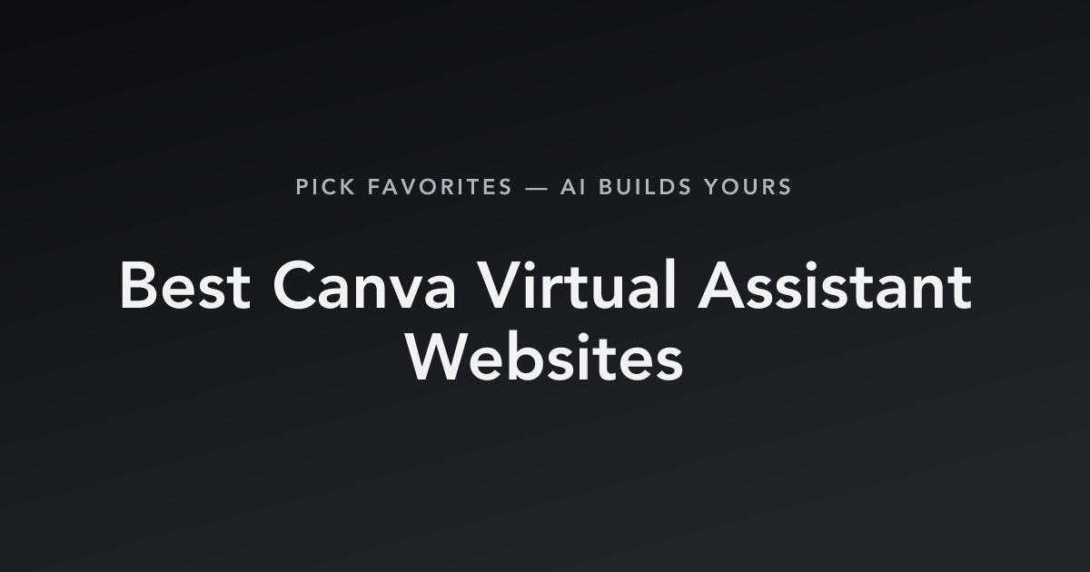 Best Canva Virtual Assistant Websites with count