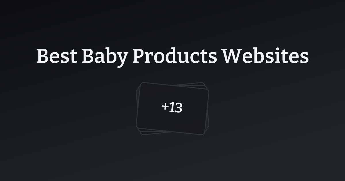 Best Baby Products Websites with count