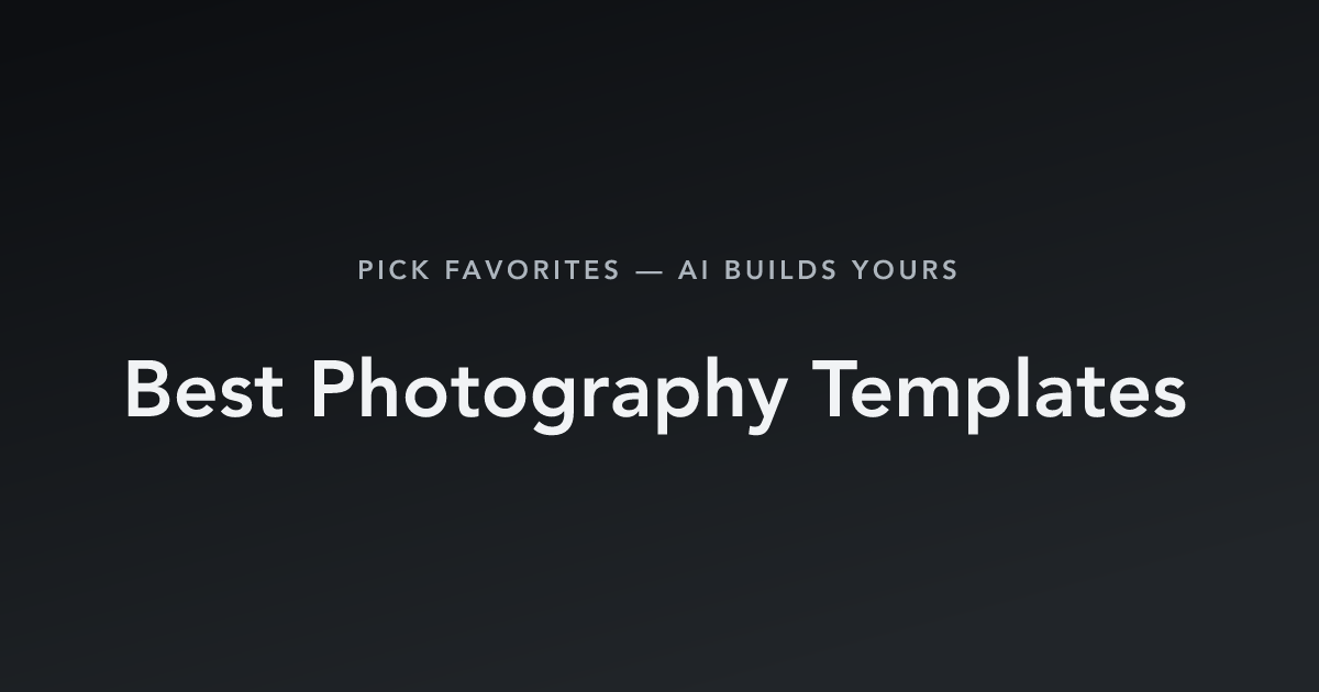 Best Photography Templates with count