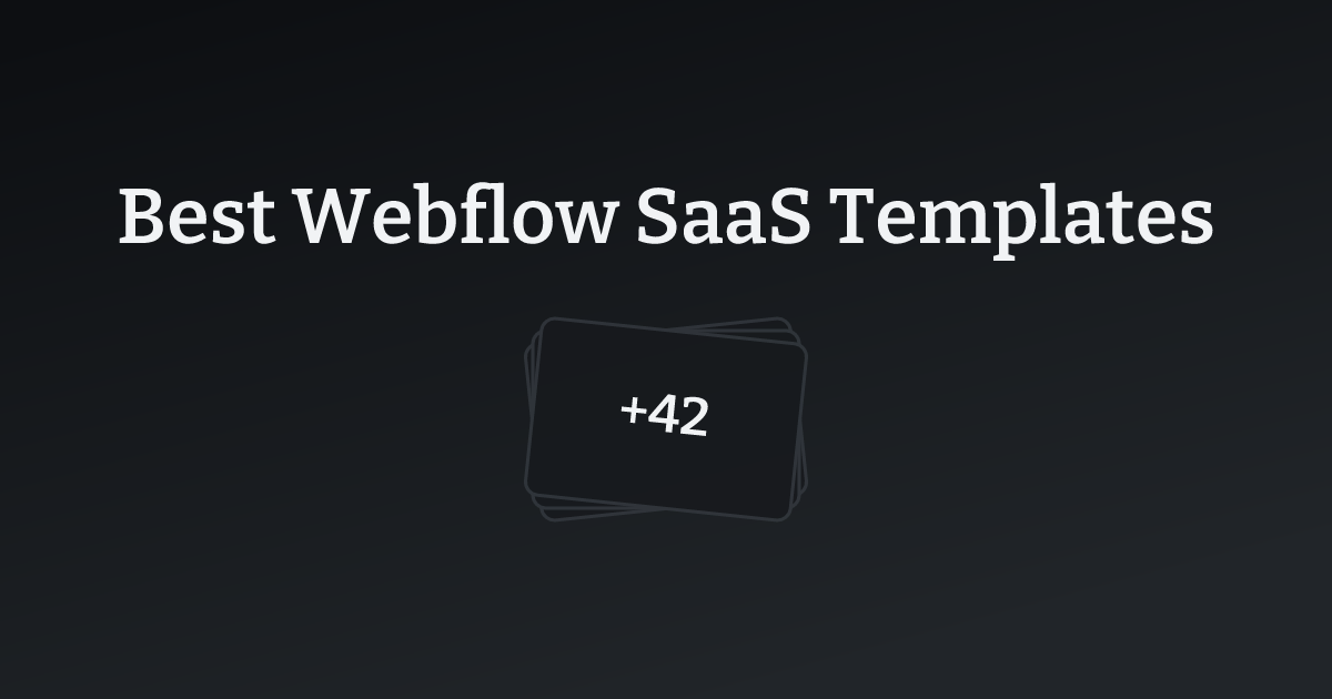 Best Webflow Tech Templates with count