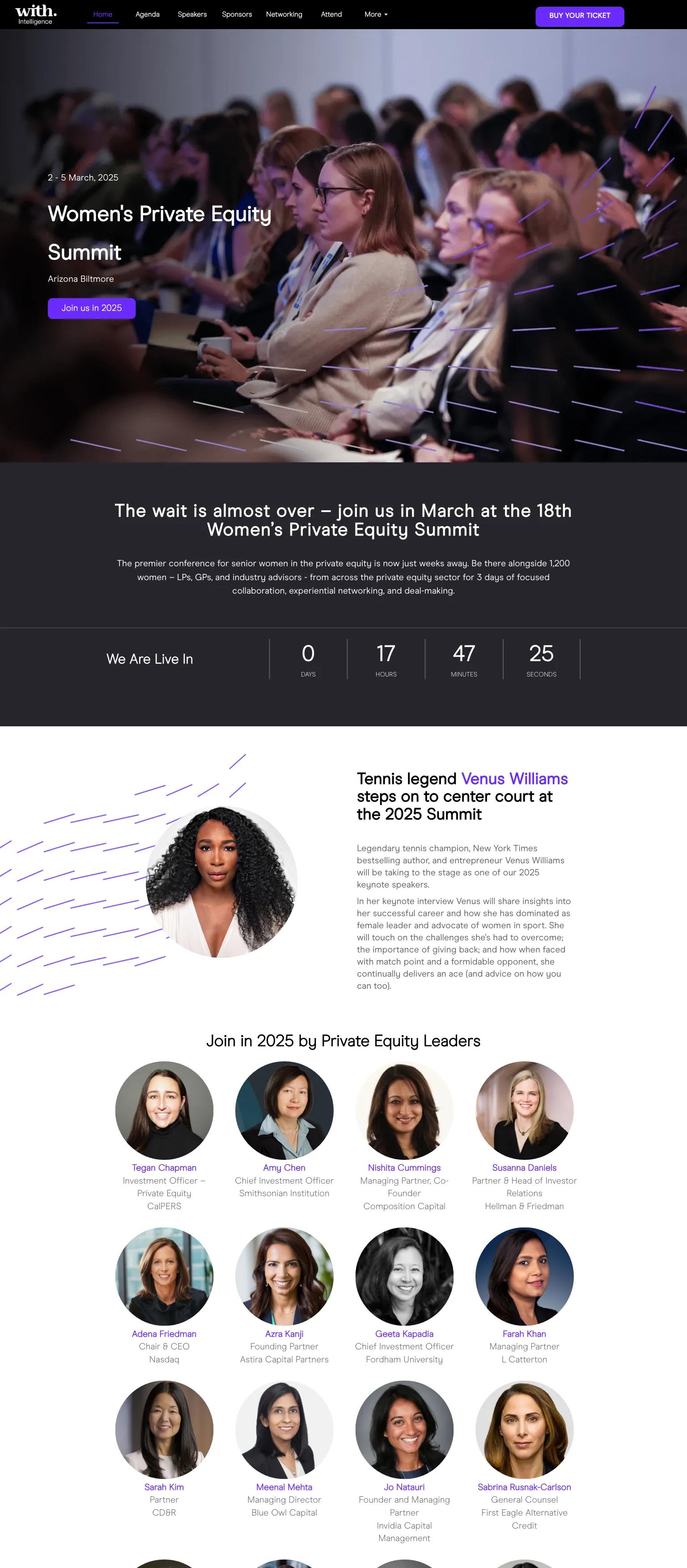 Women’s Private Equity Summit screenshot