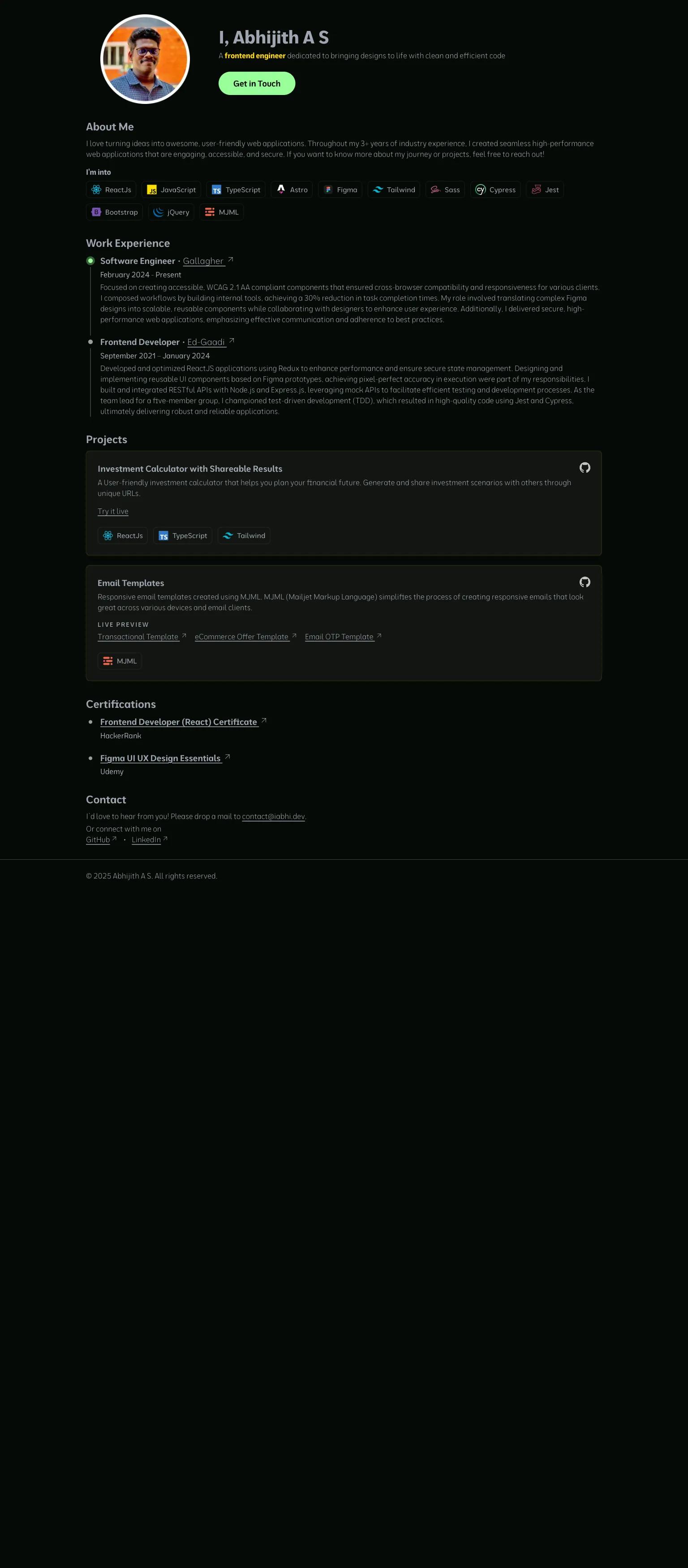 Abhijith A S screenshot