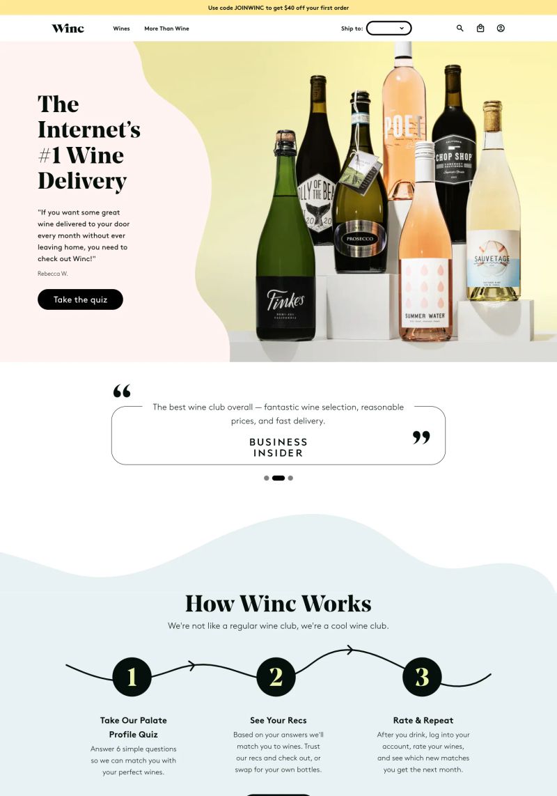 Winc screenshot