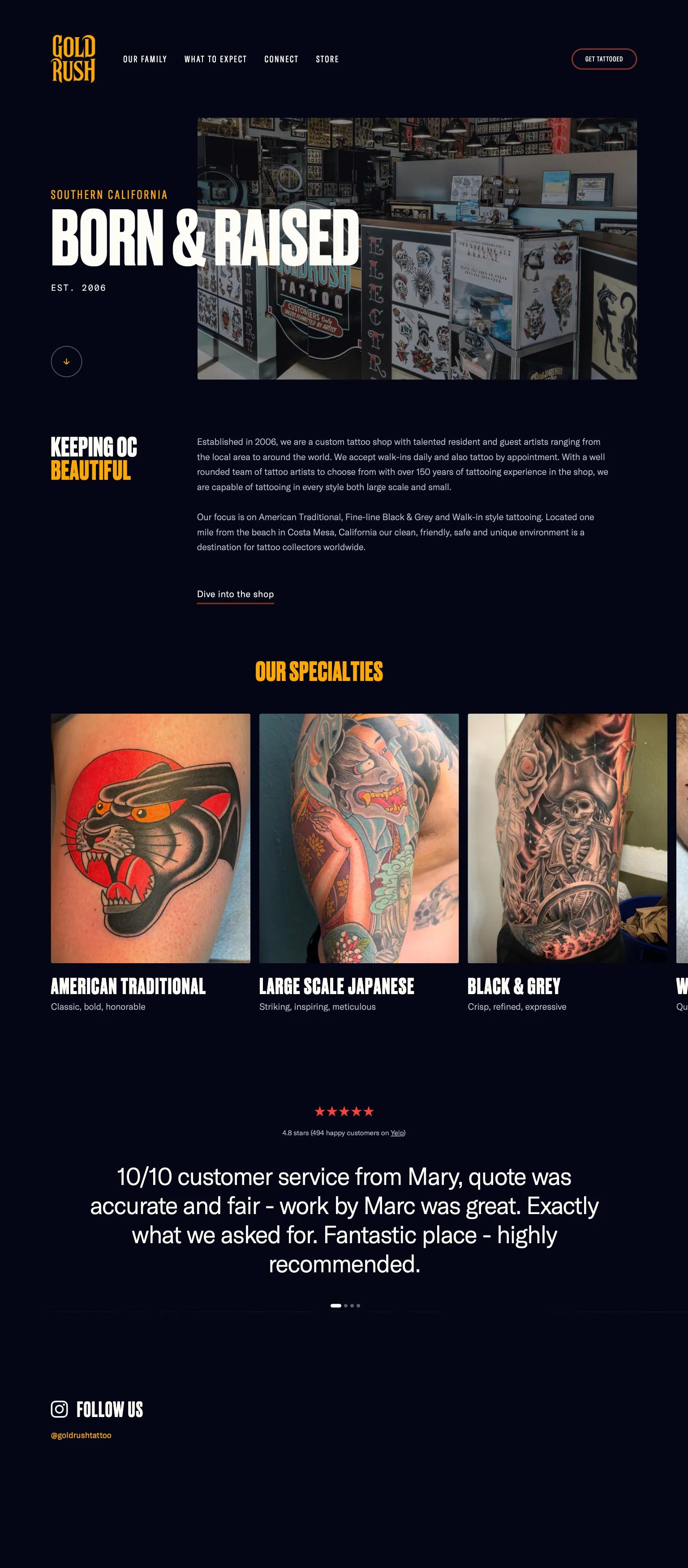 Gold Rush Tattoo screenshot