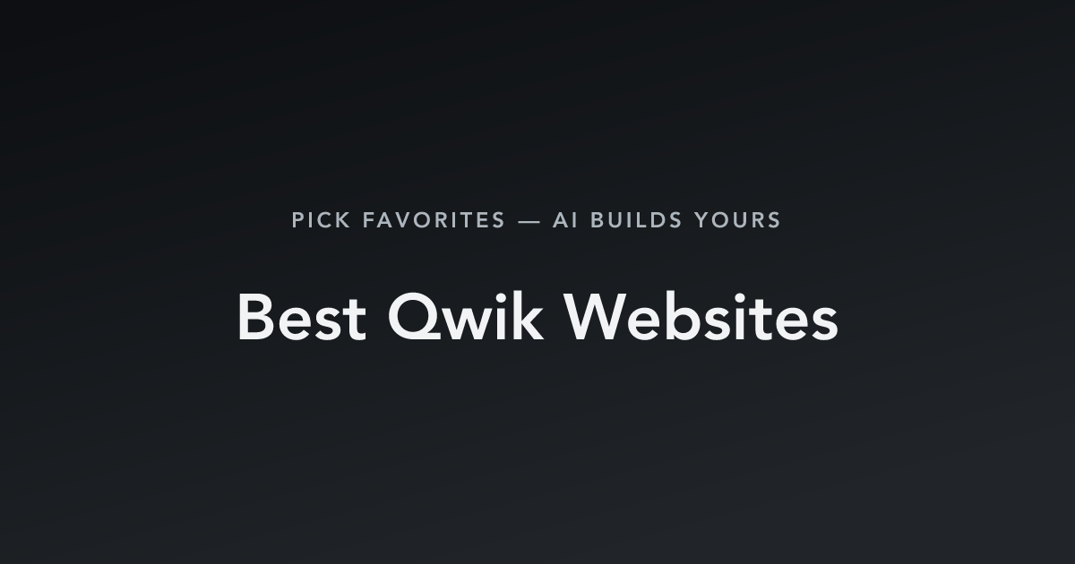 Best Qwik Websites with count