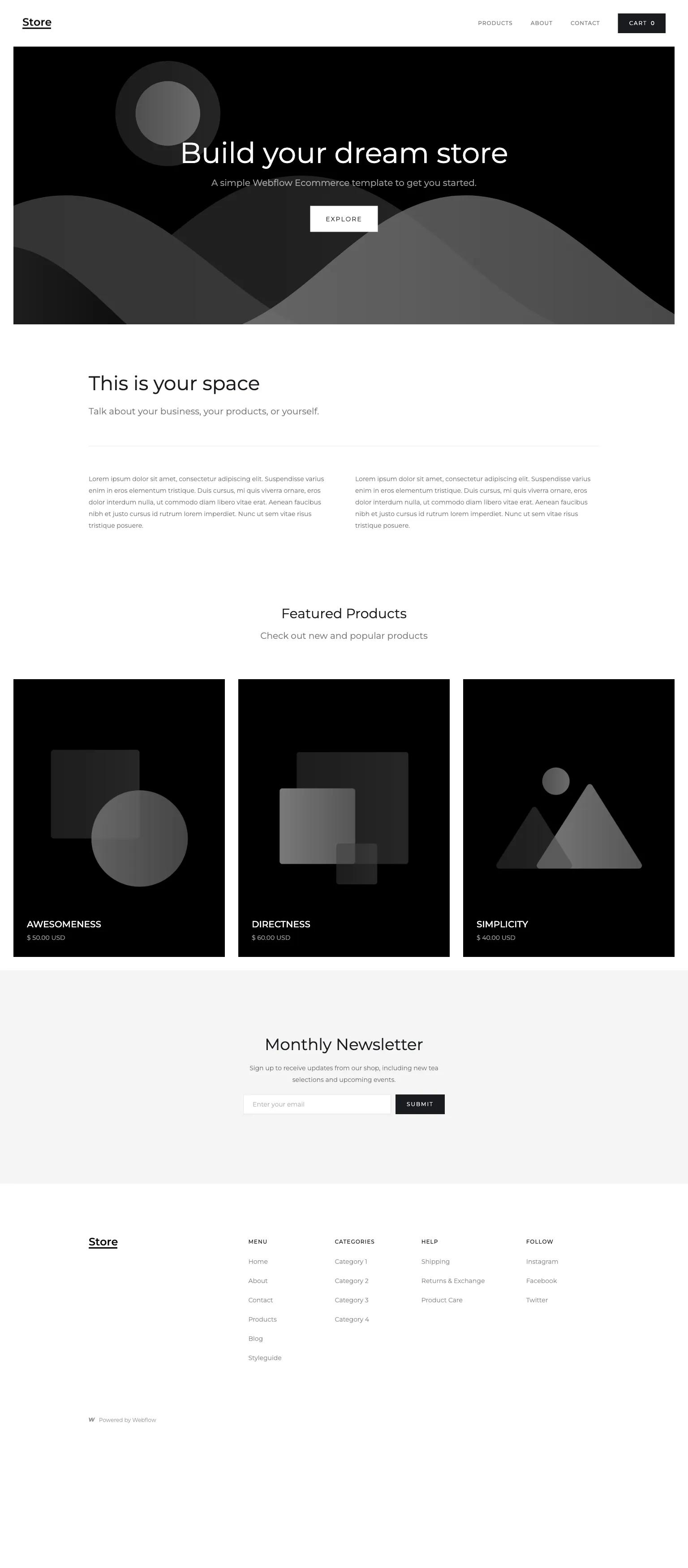 Store Starter screenshot