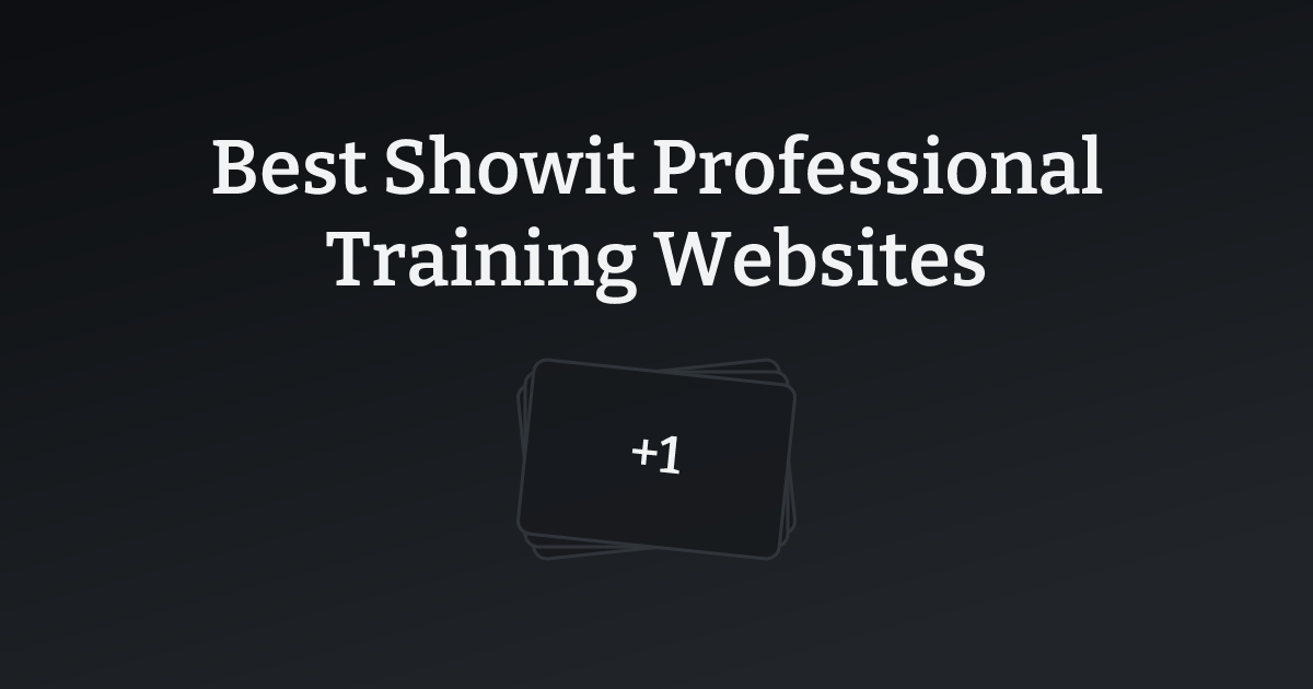 Best Showit Professional Training Websites with count