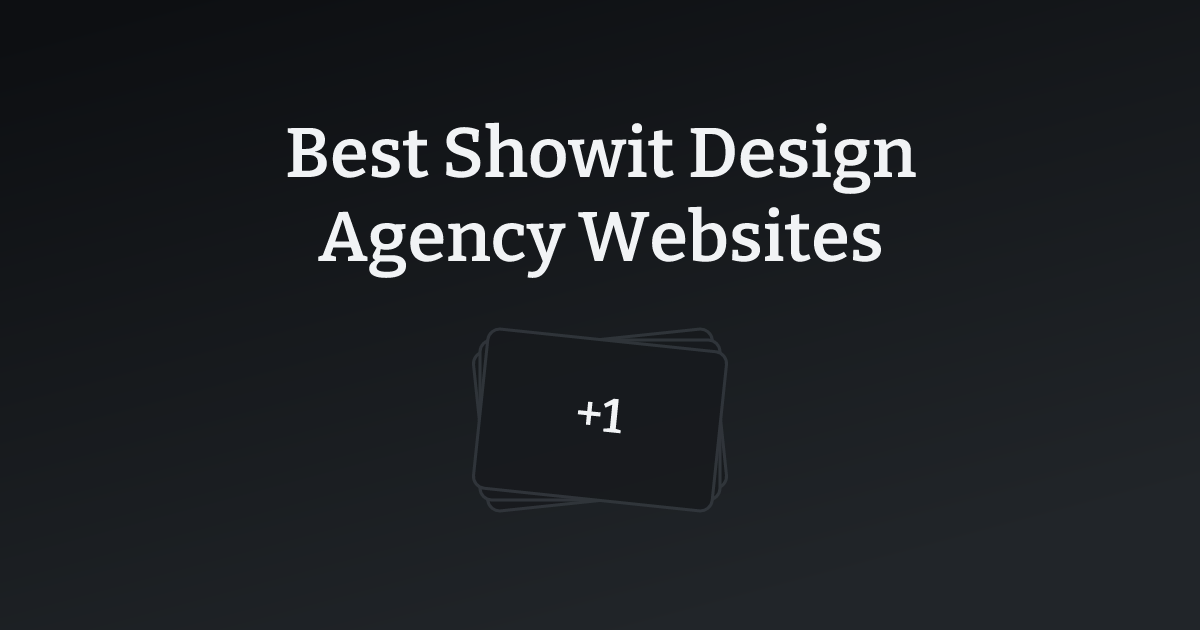 Best Showit Design Agency Websites with count