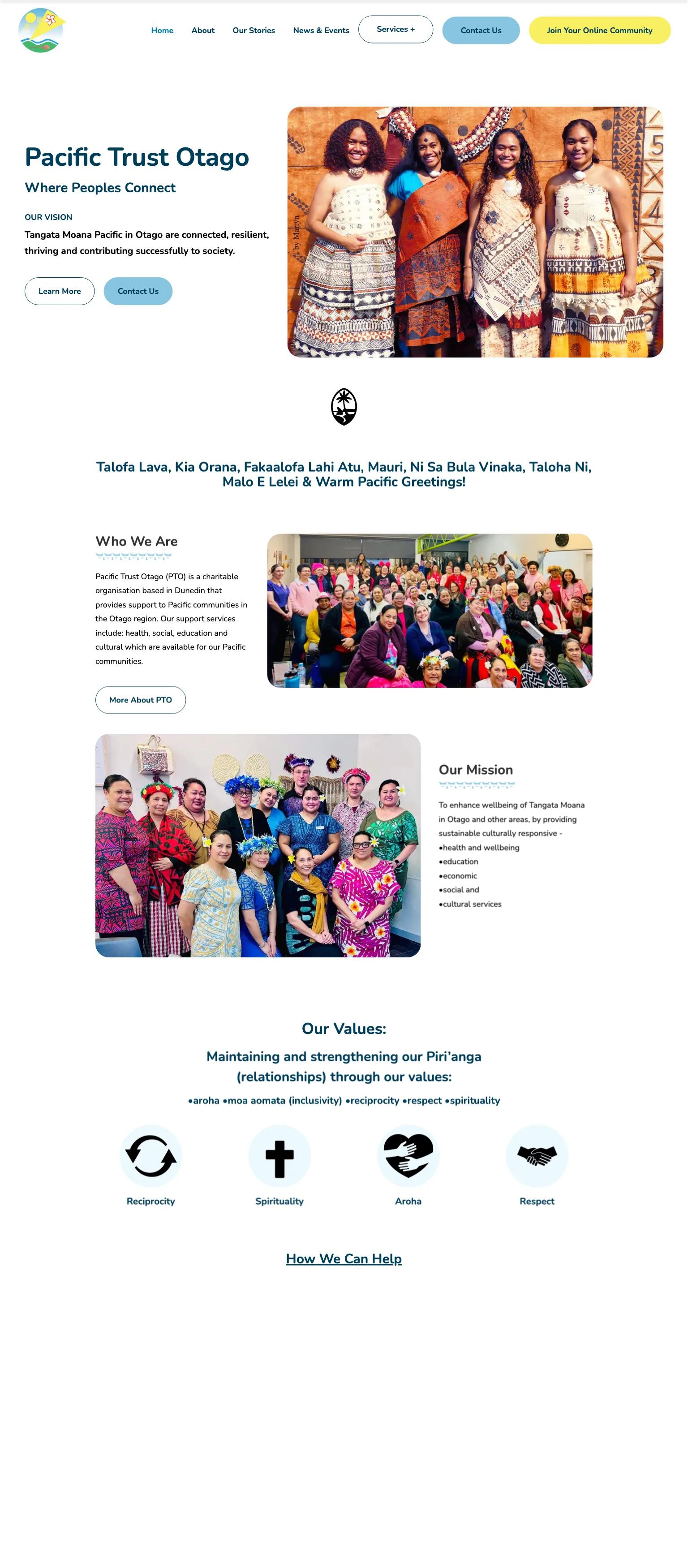 Pacific Trust Otago screenshot