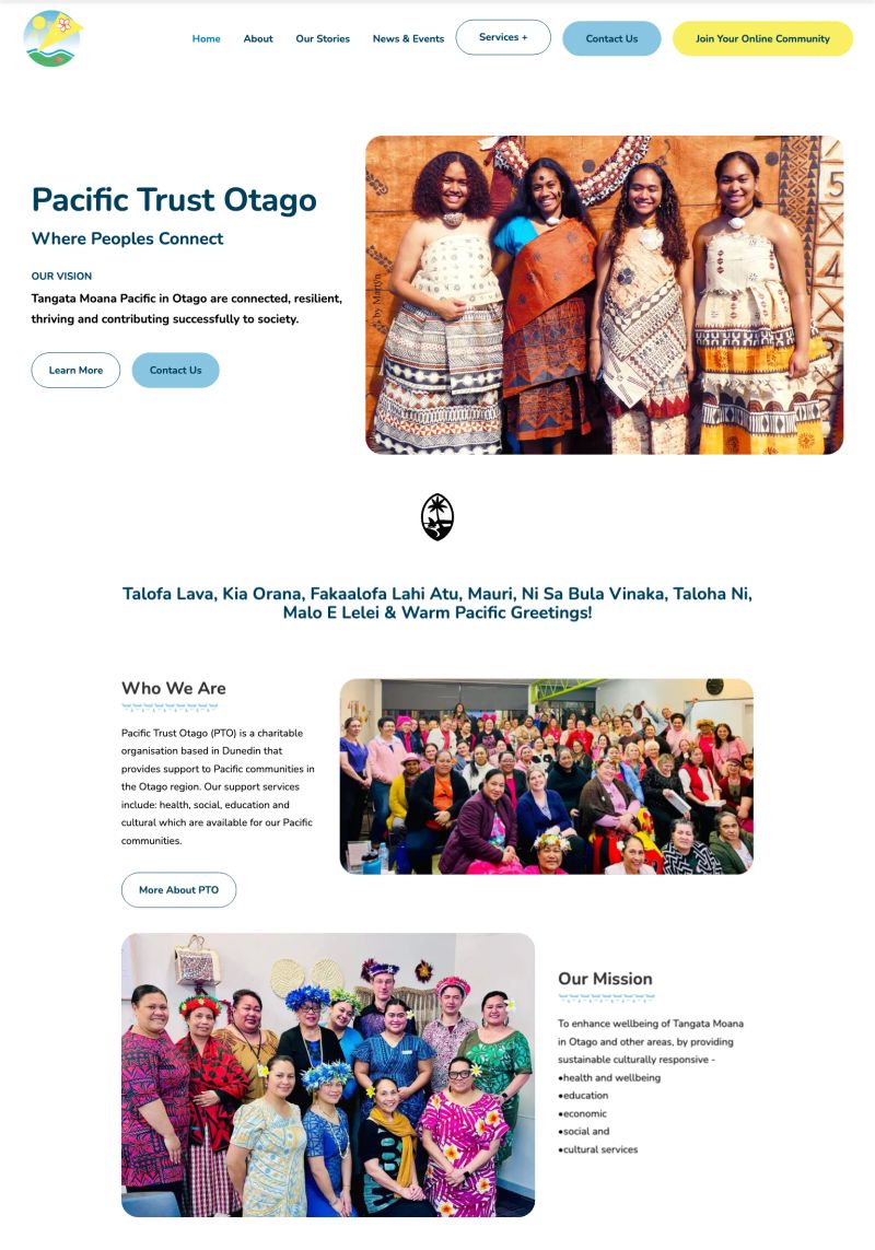 Pacific Trust Otago screenshot