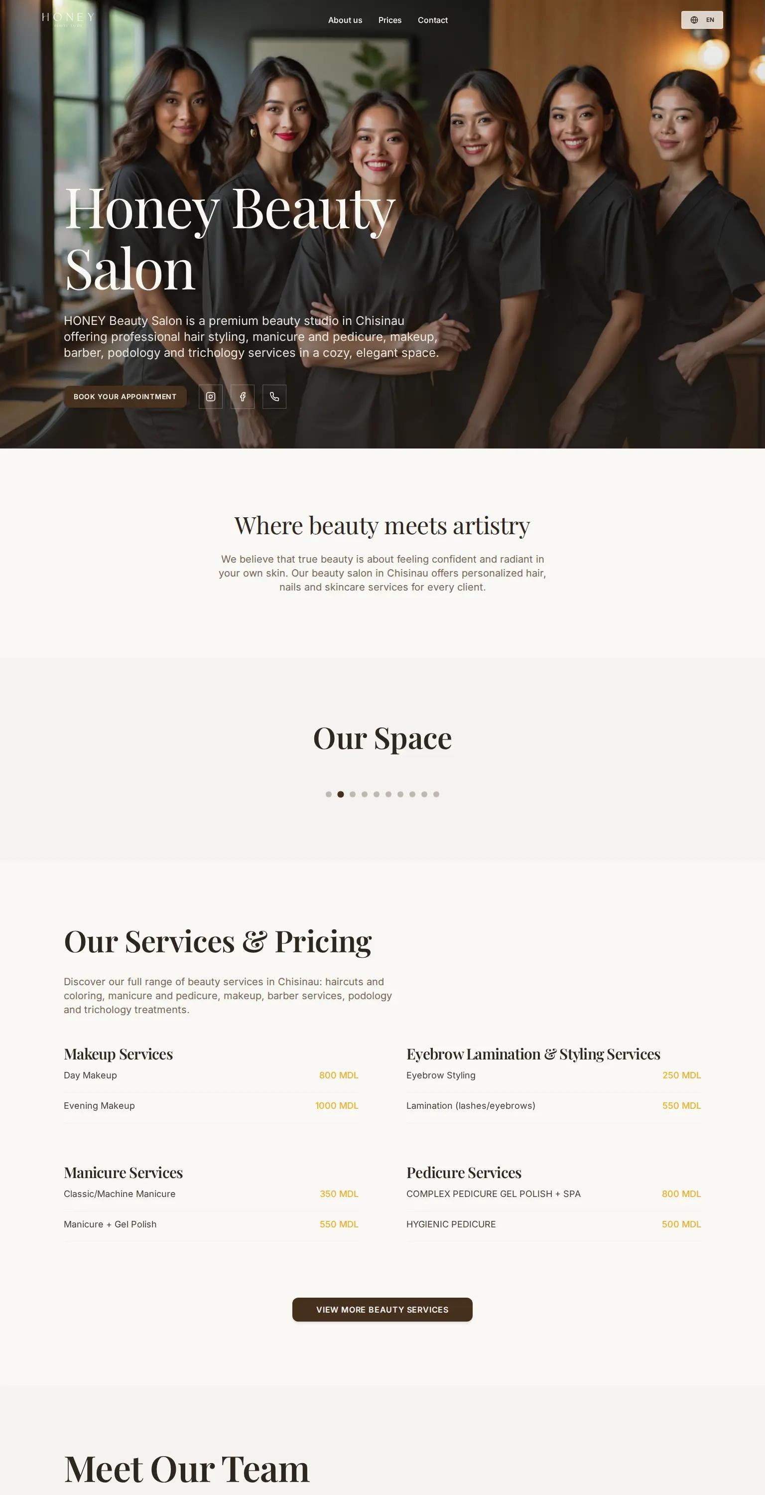 HONEY Beauty Salon screenshot