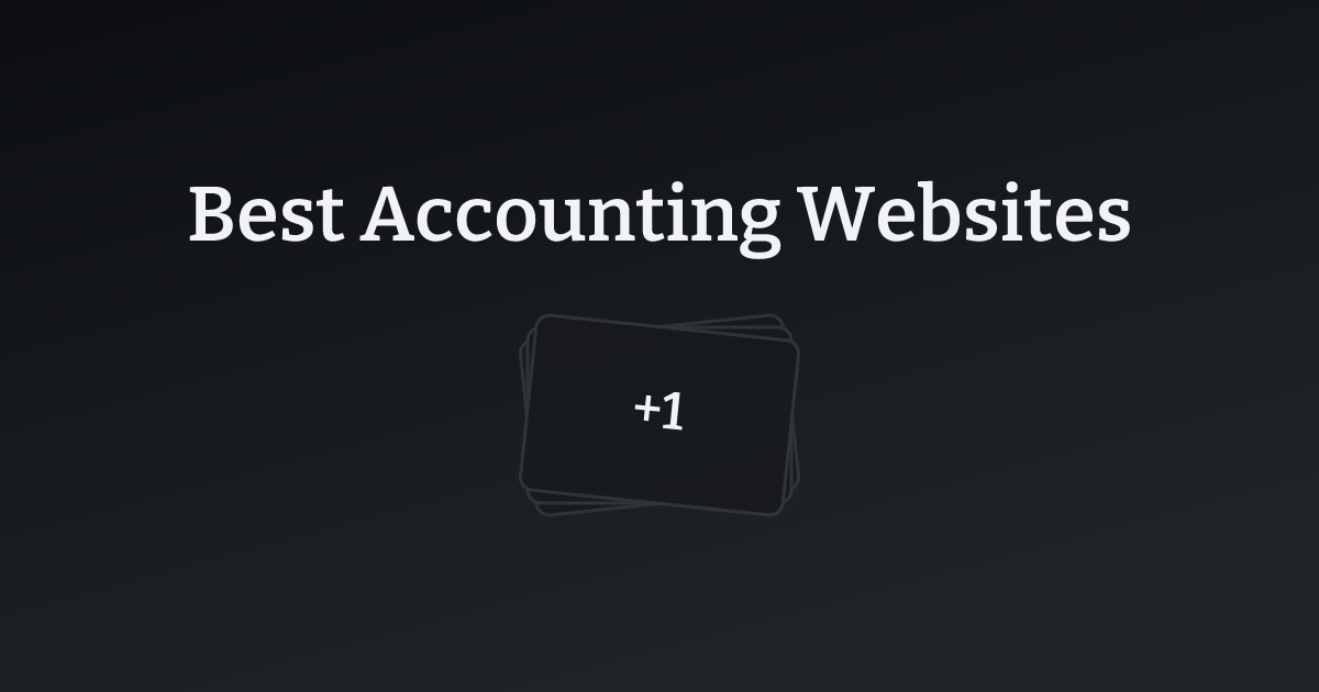 Best Accounting Websites with count