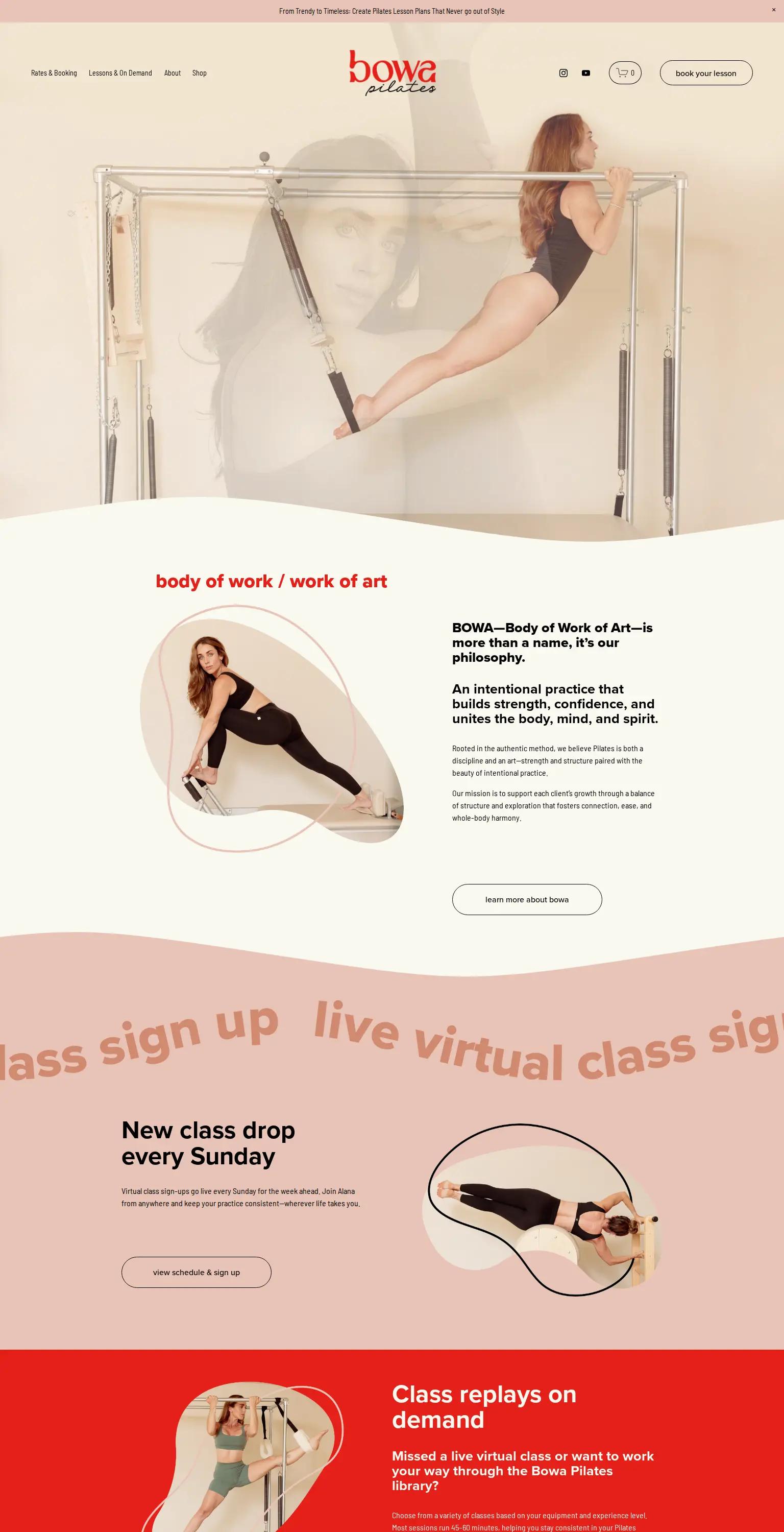 BOWA Pilates screenshot