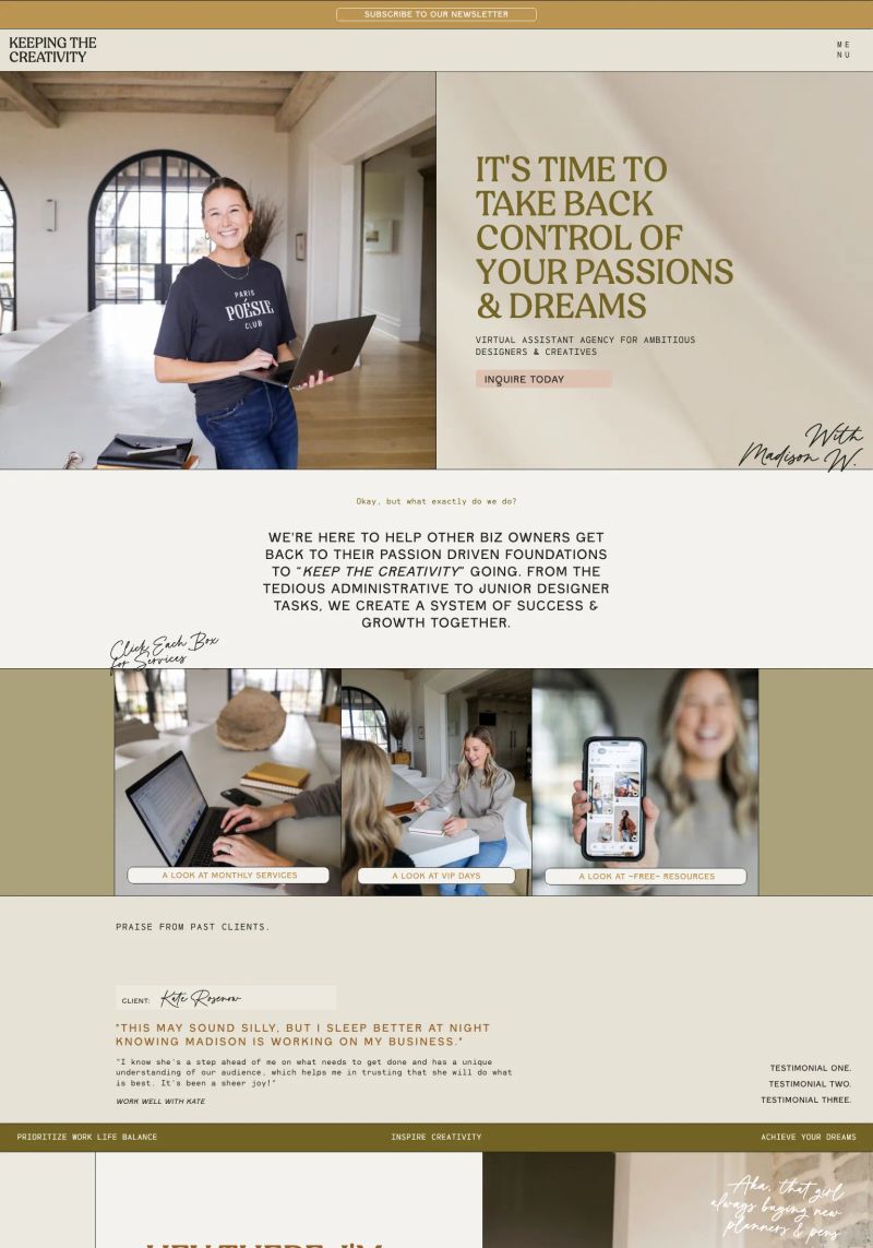 Keeping the Creativity screenshot