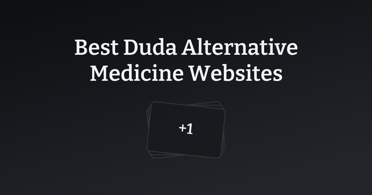 Best Duda Alternative Medicine Websites with count