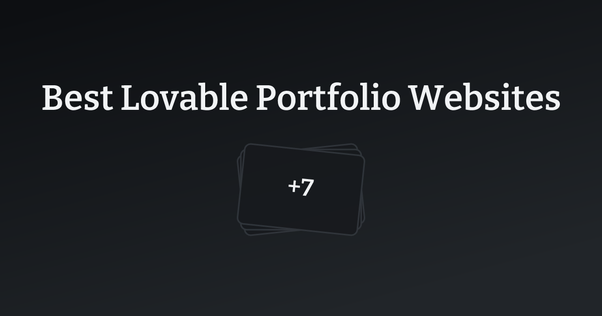 Best Lovable Portfolio Websites with count