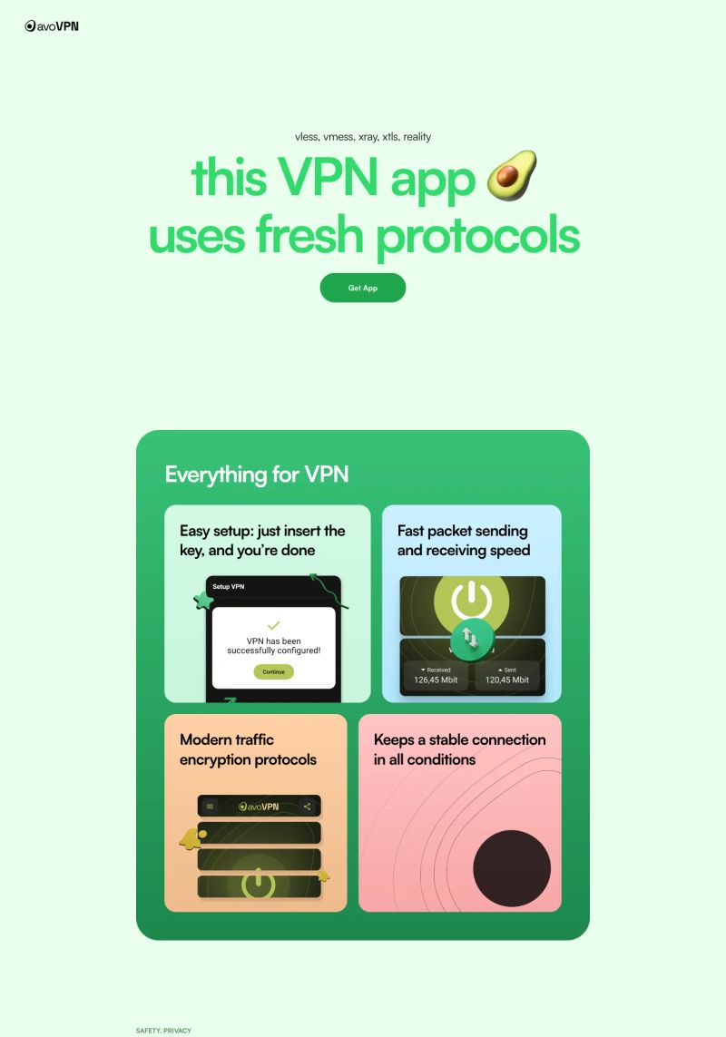 Avocado VPN Technologies screenshot