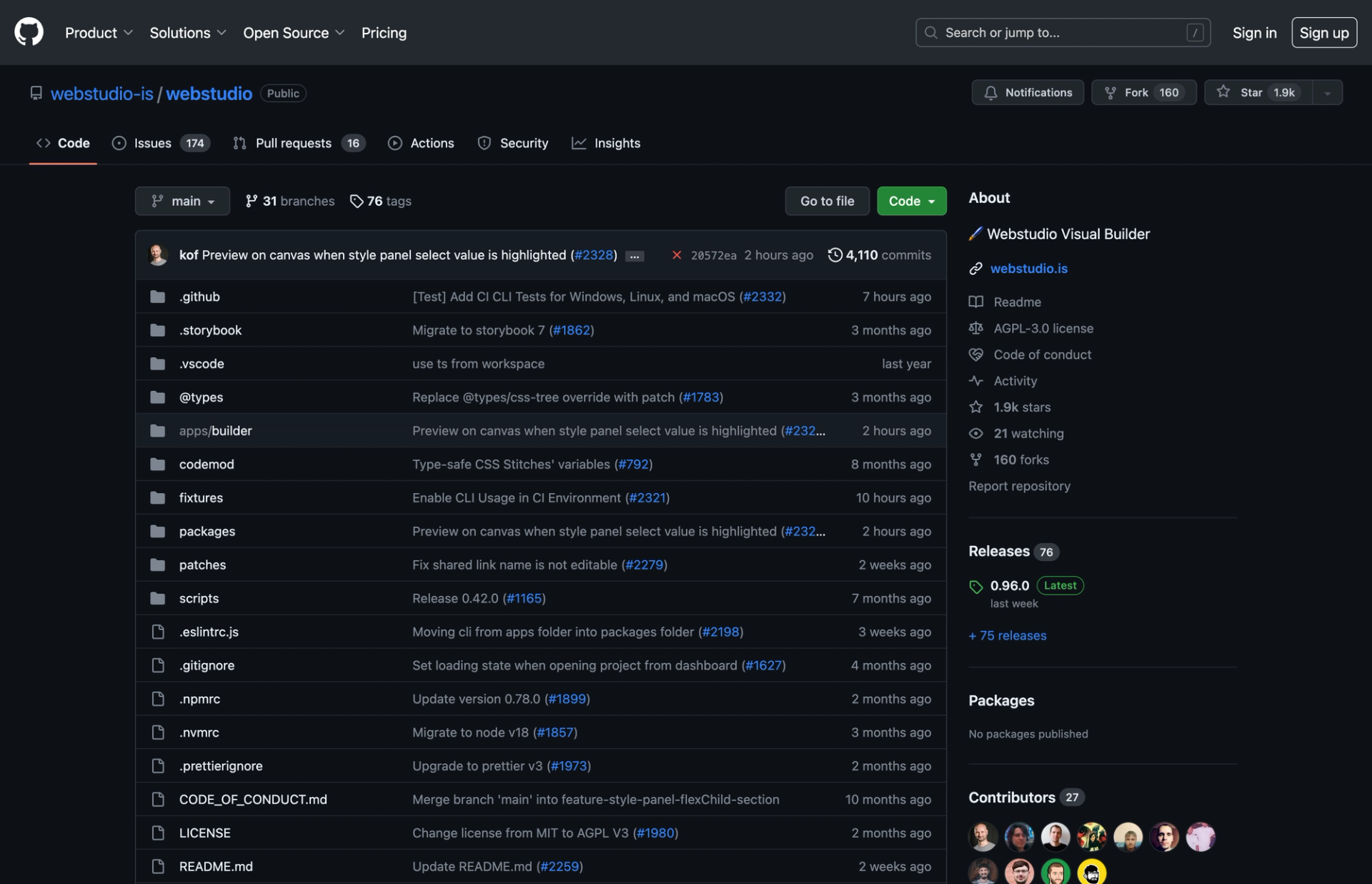 Webstudio's code as it's open source