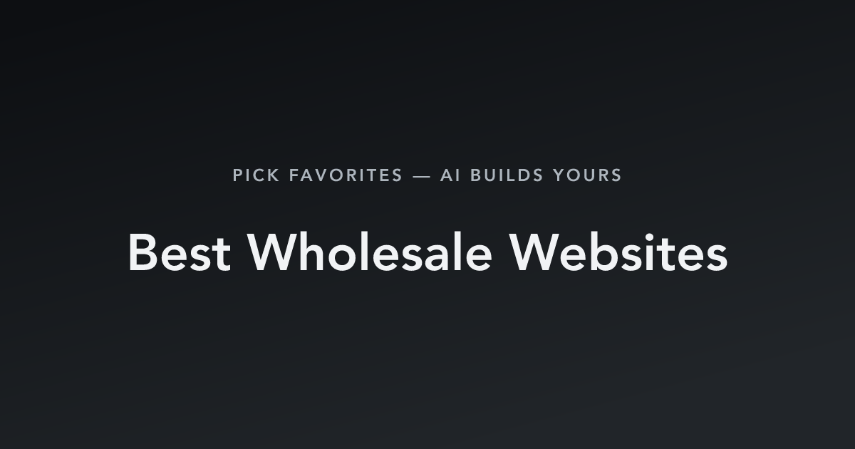 Best Wholesale Websites with count