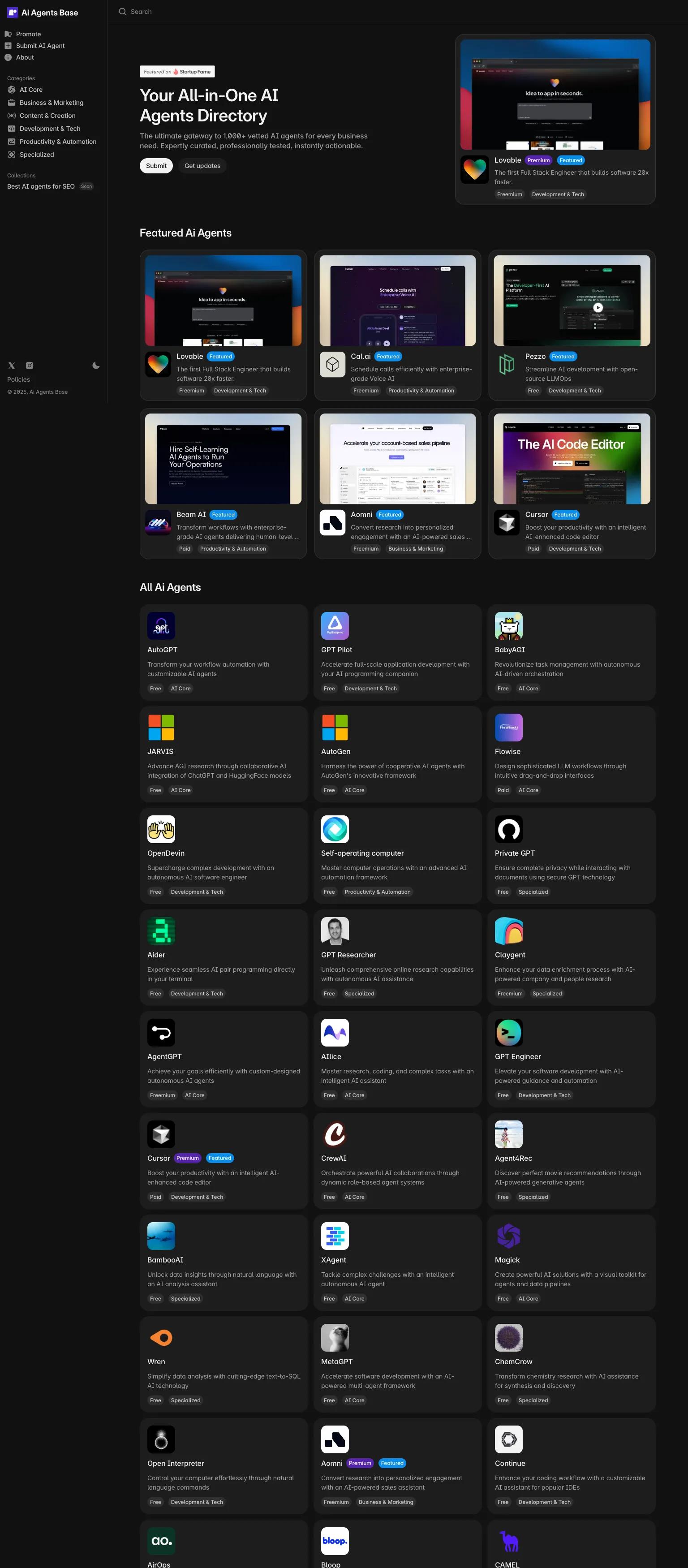 Ai Agents Base screenshot