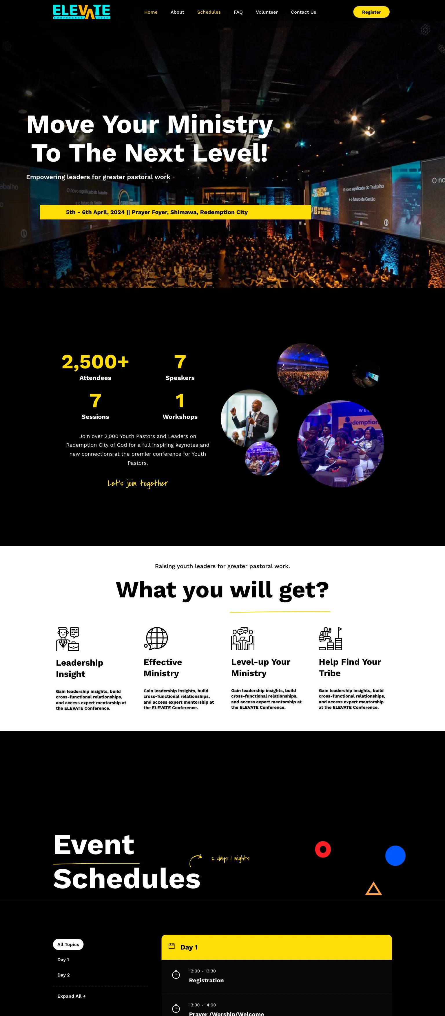 Elevate Conference screenshot