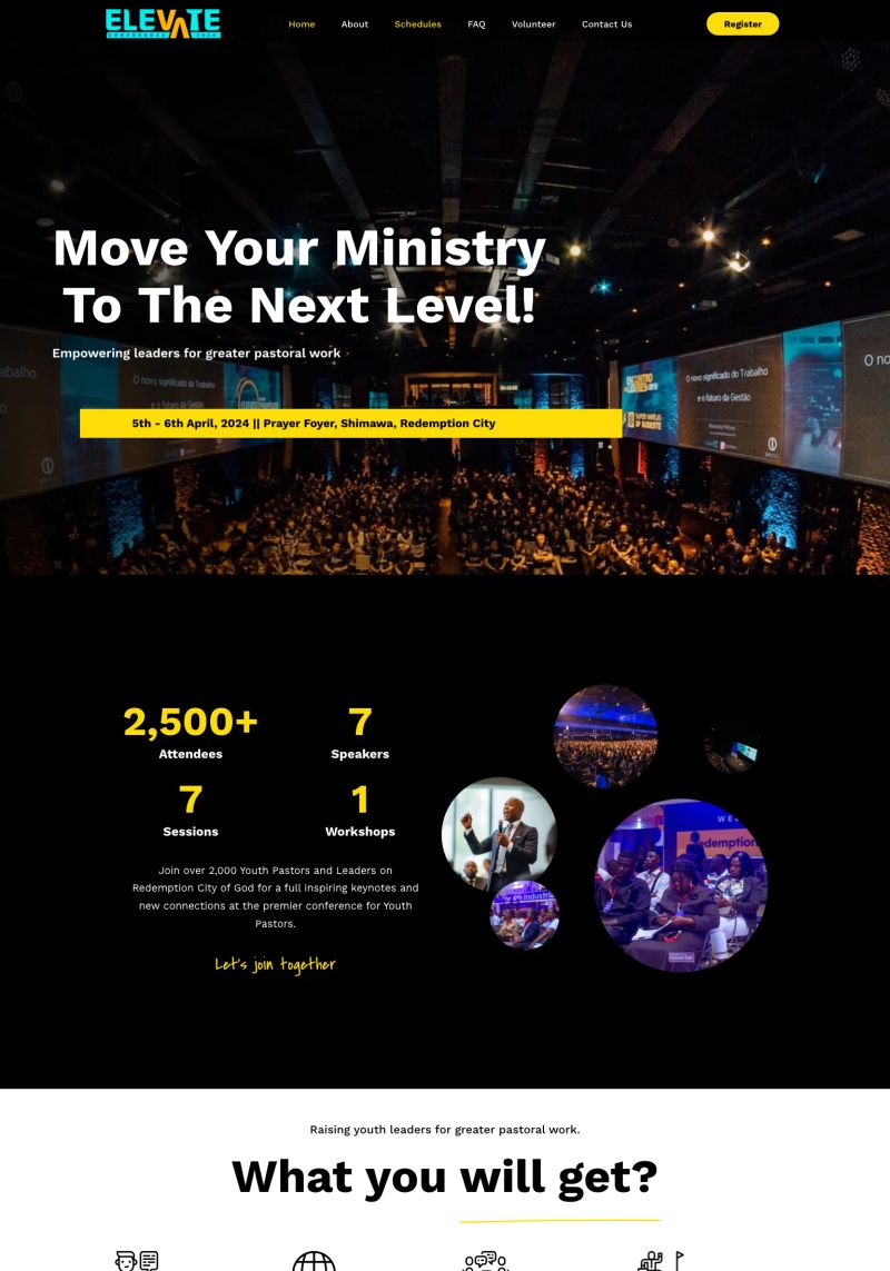 Elevate Conference screenshot