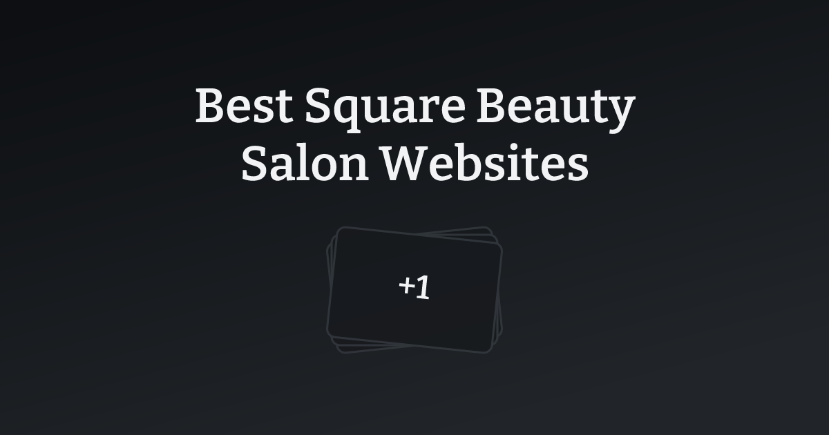 Best Square Beauty Salon Websites with count