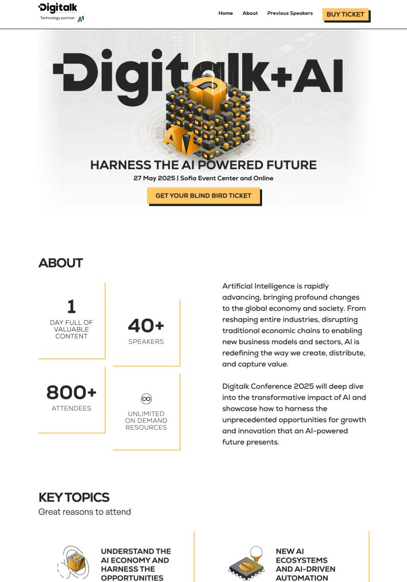 Digitalk Conference screenshot