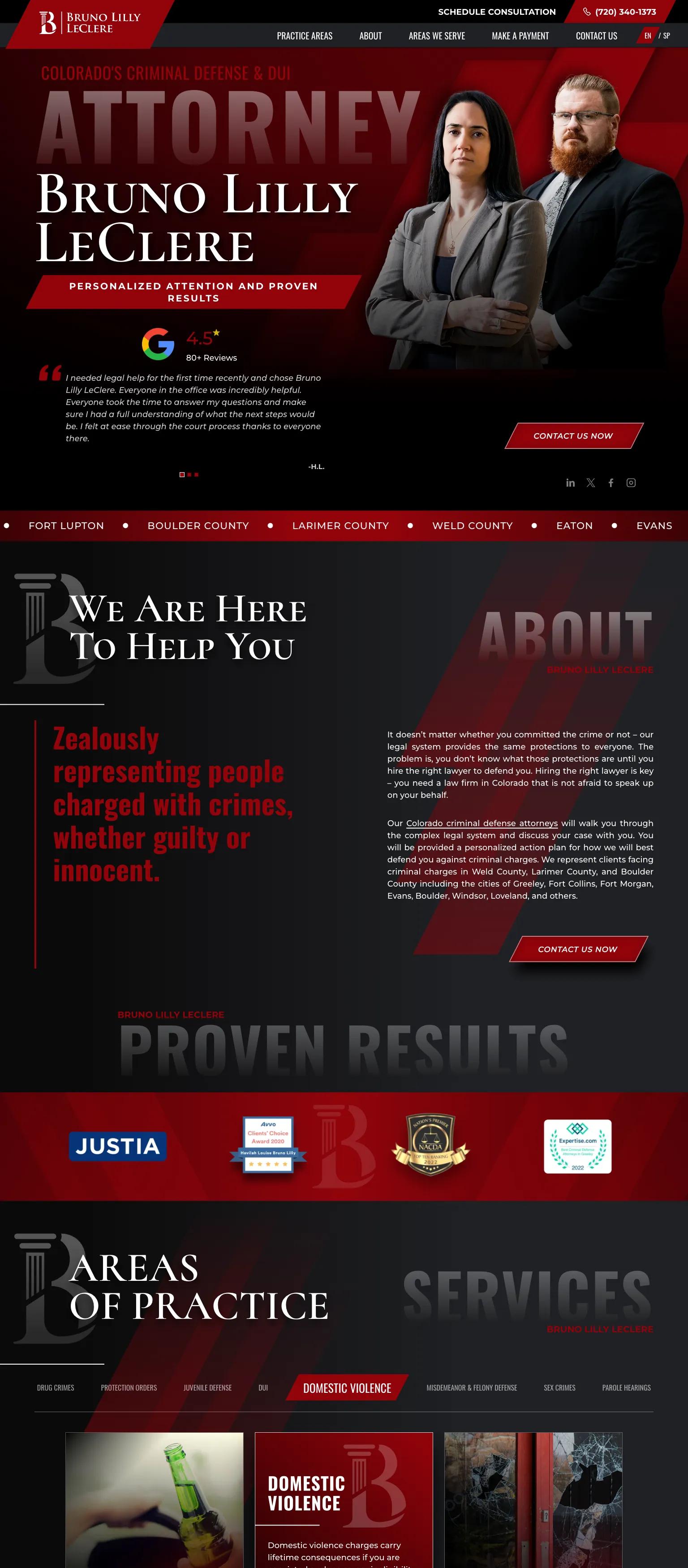 Bruno Lilly Legal, PLLC screenshot