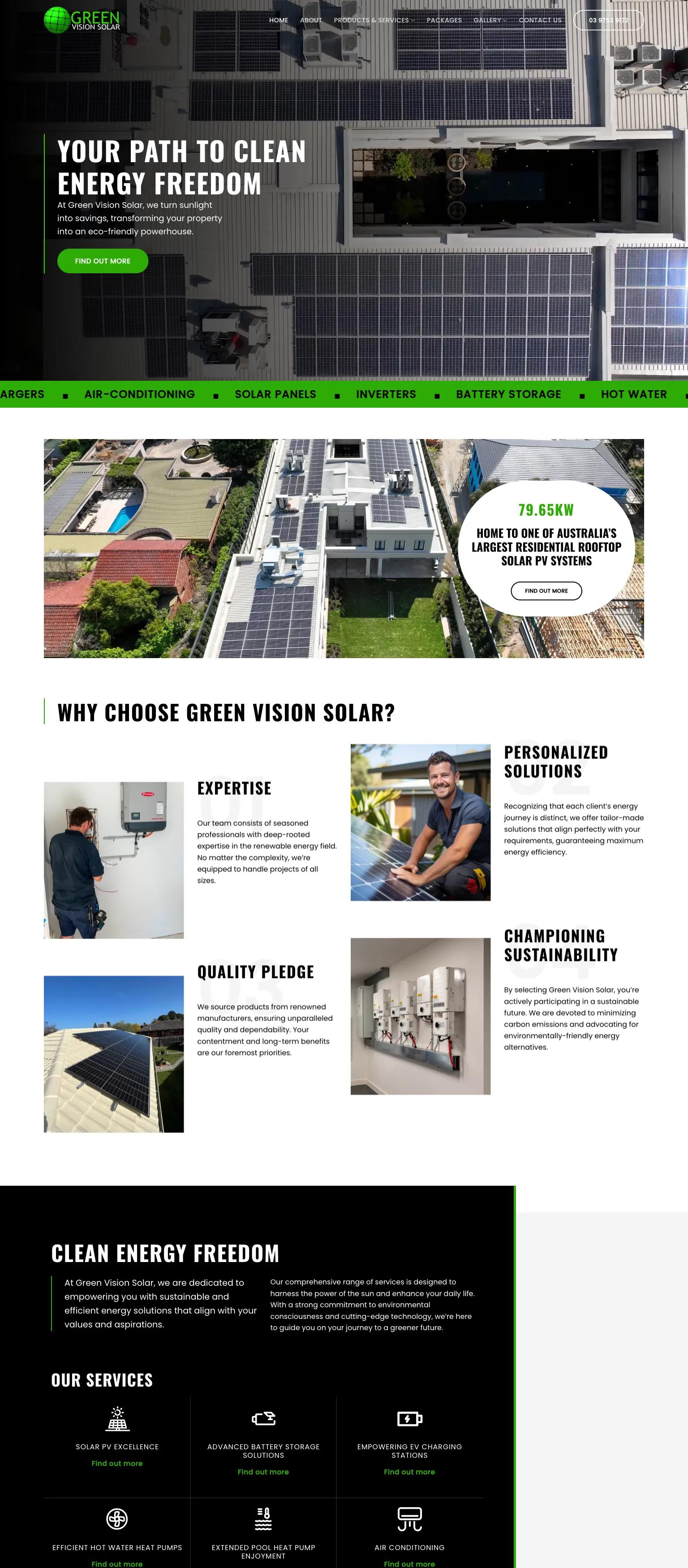 Green Vision Solar screenshot