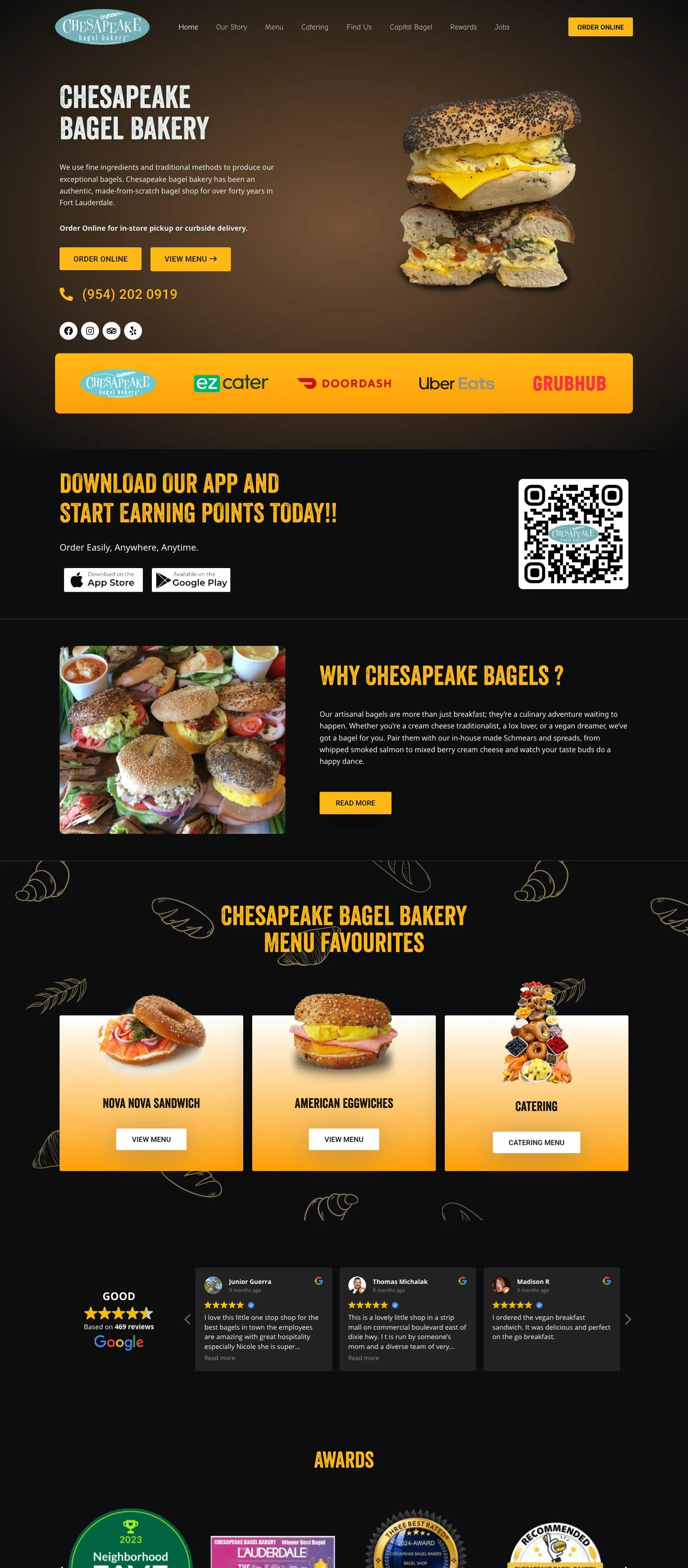 Chesapeake Bagel Bakery screenshot